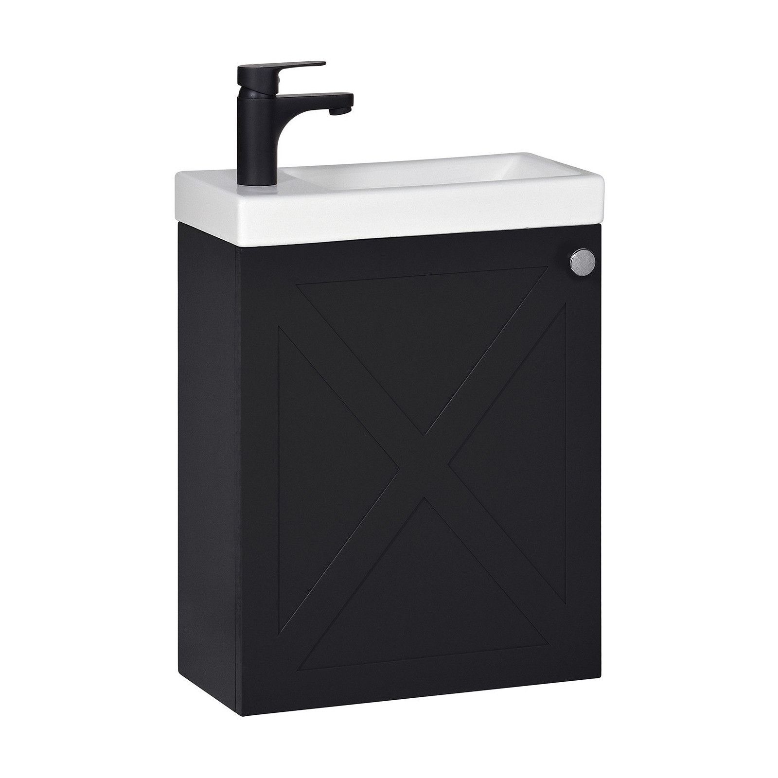 Meuble lave-mains Noir avec robinet Meuble lave-mains Noir avec robinet