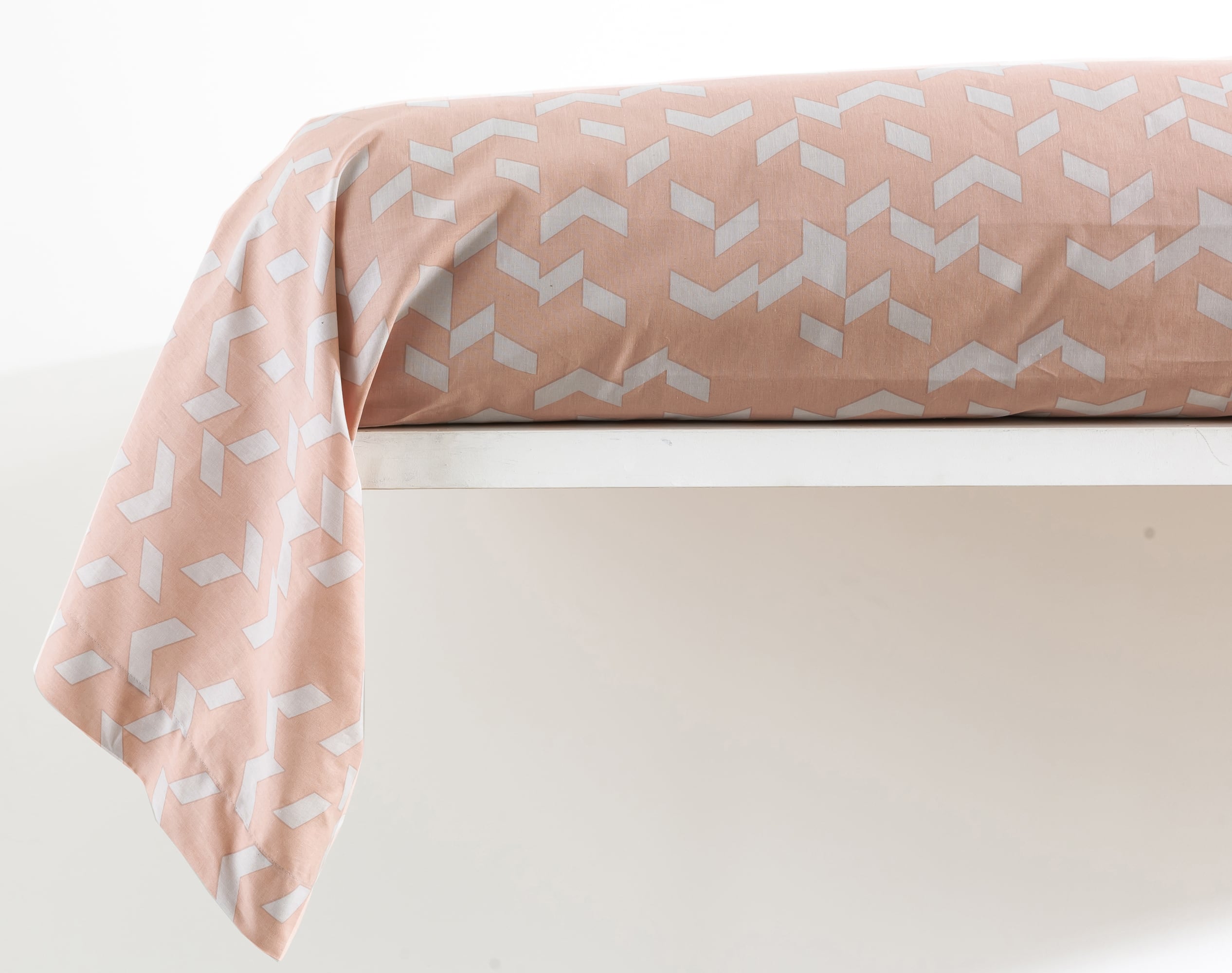 Taie de traversin 45x185 en coton rose Taie de traversin 45x185 en coton rose
