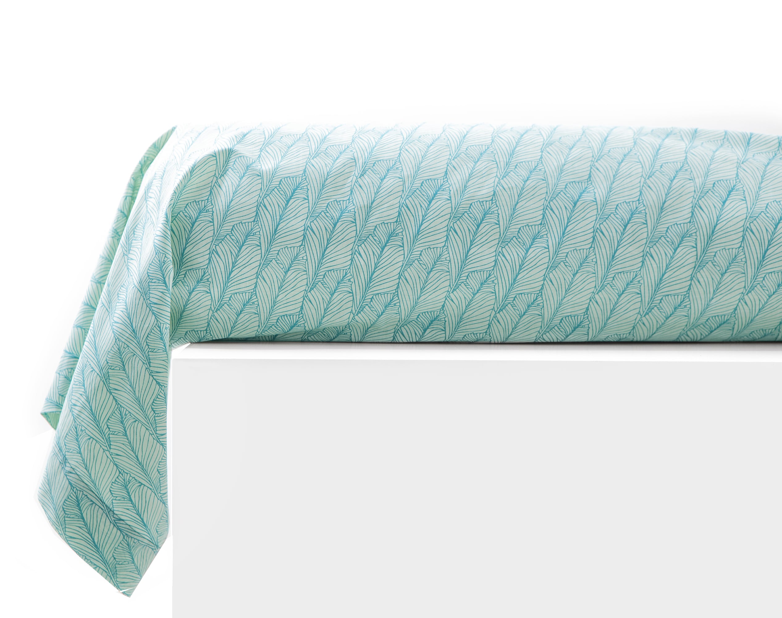 Taie de traversin 43x185 en coton vert Taie de traversin 43x185 en coton vert