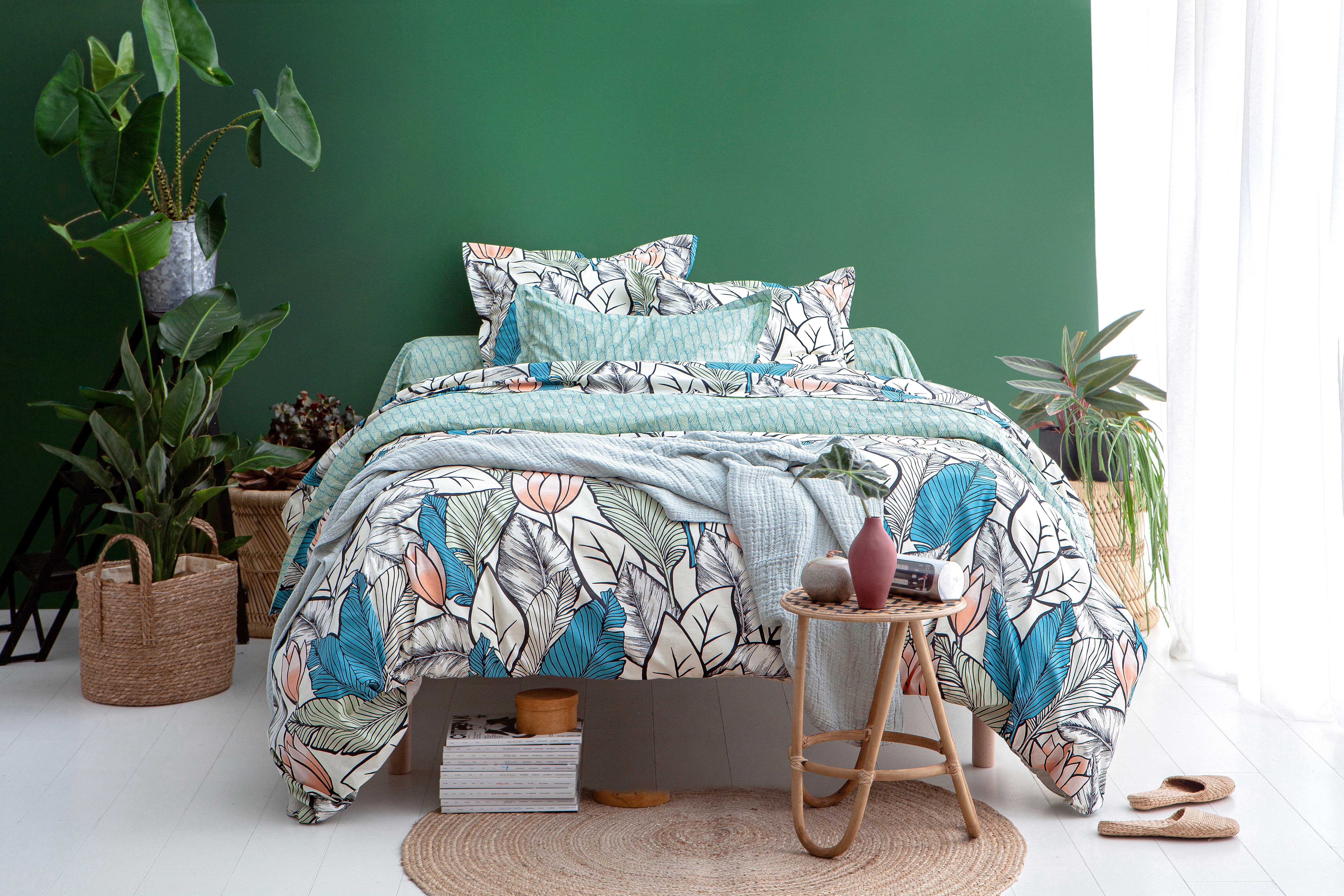 Housse de couette 260x240 en coton multicolore Housse de couette 260x240 en coton multicolore