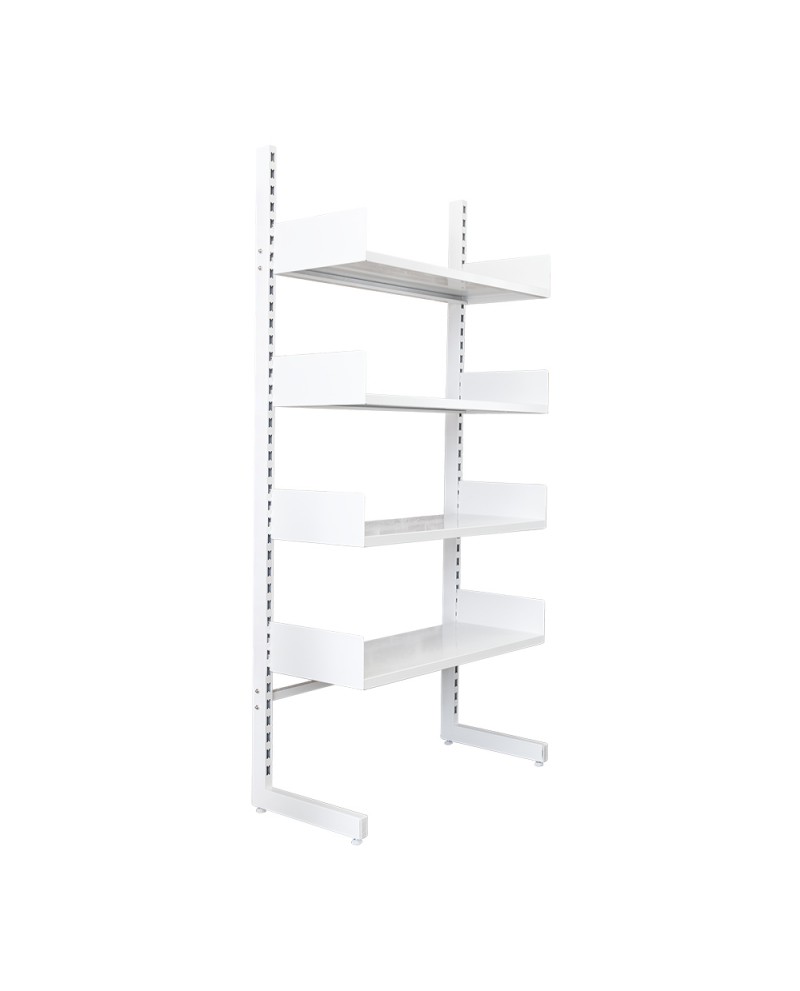 Dressing modulable métal autoportant, 4 tablettes (photo) Dressing modulable métal autoportant, 4 tablettes