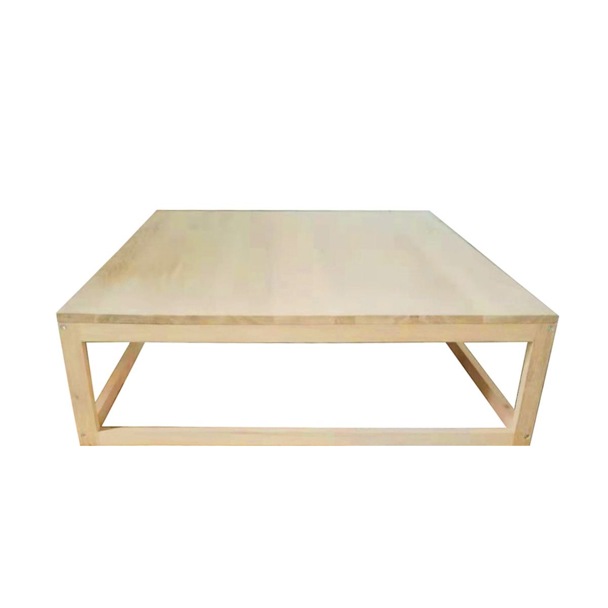 Table basse carrée en chêne  bois clair