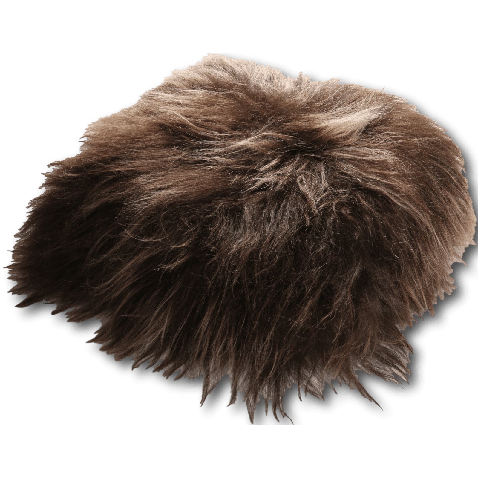Coussin peau de mouton marron 35x35 Coussin peau de mouton marron 35x35