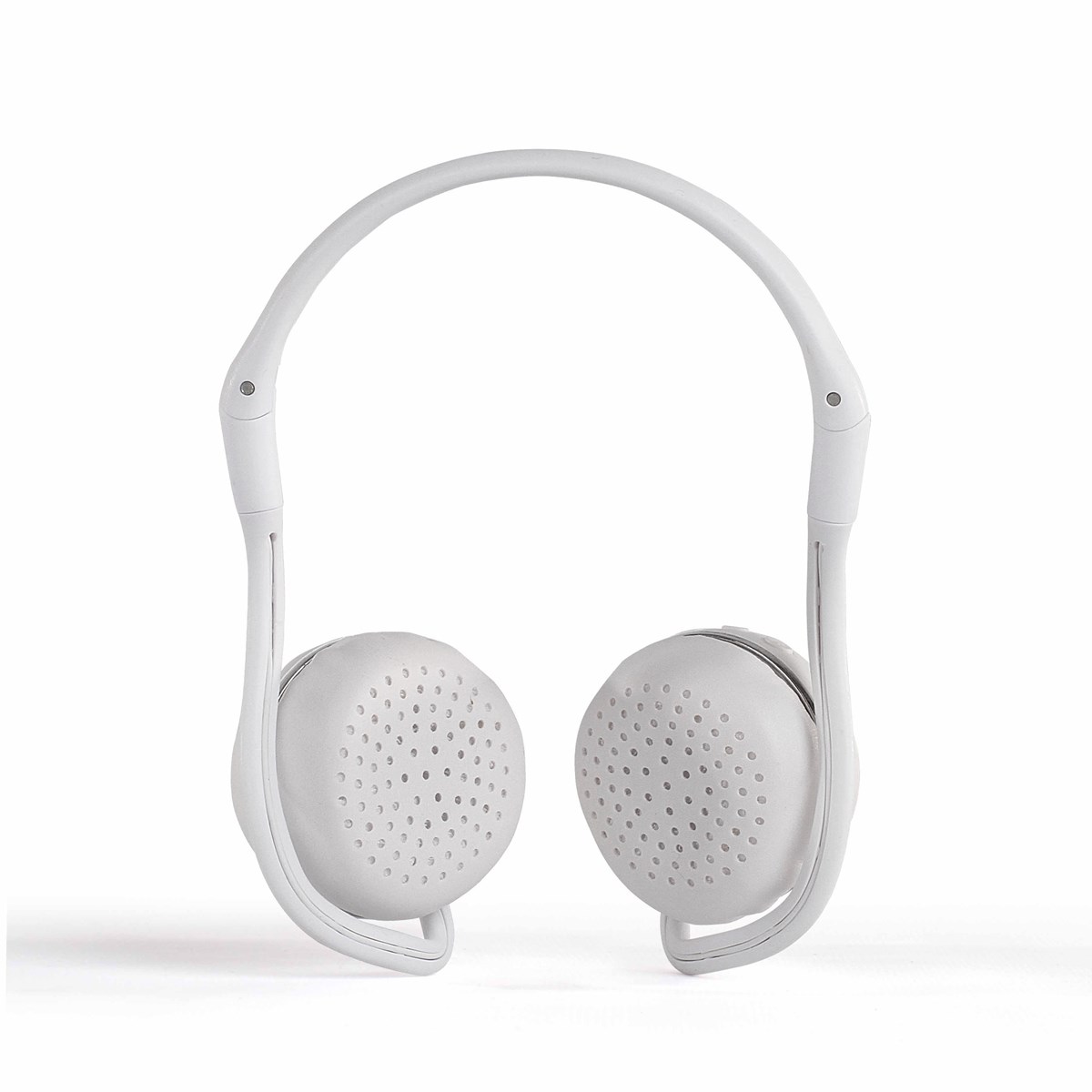 Casque sport compatible Bluetooth en plastique blanc Casque sport compatible Bluetooth en plastique blanc