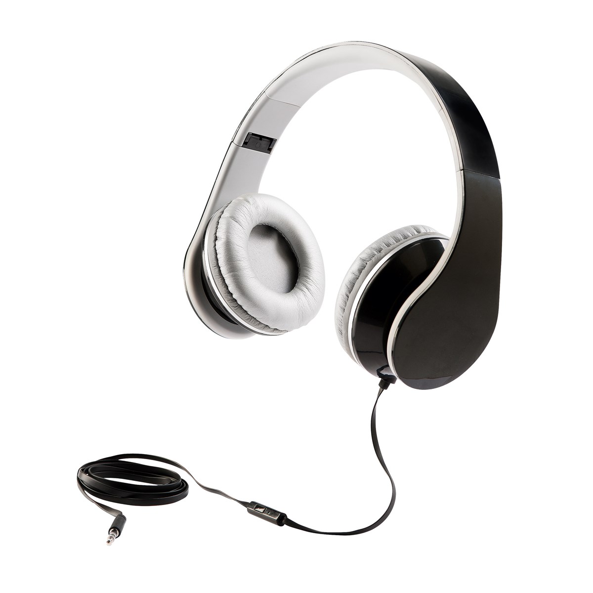 Casque stéréo Hi-Fi en plastique noir (photo) Casque stéréo Hi-Fi en plastique noir