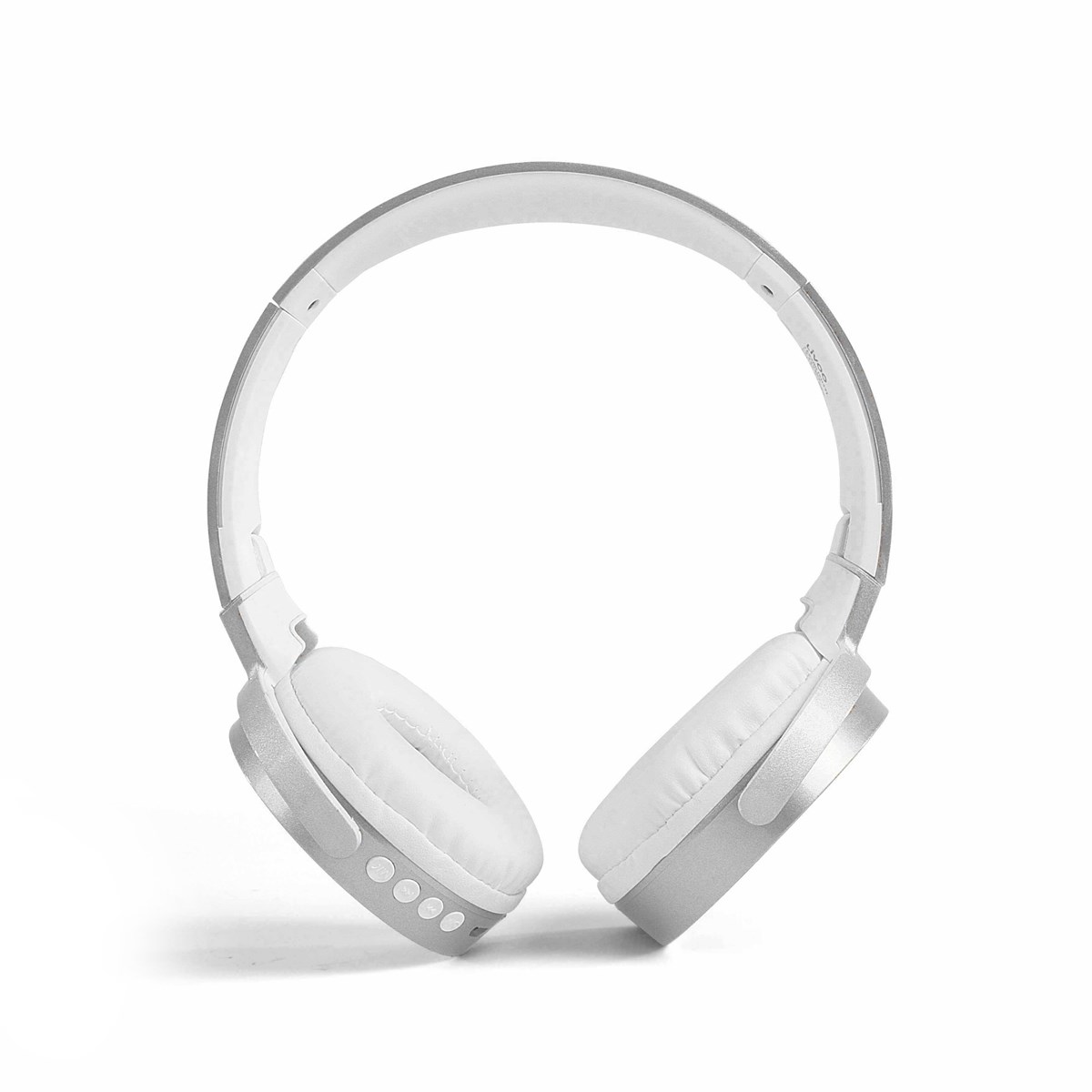 Casque compatible Bluetooth® en plastique argent (photo) Casque compatible Bluetooth® en plastique argent