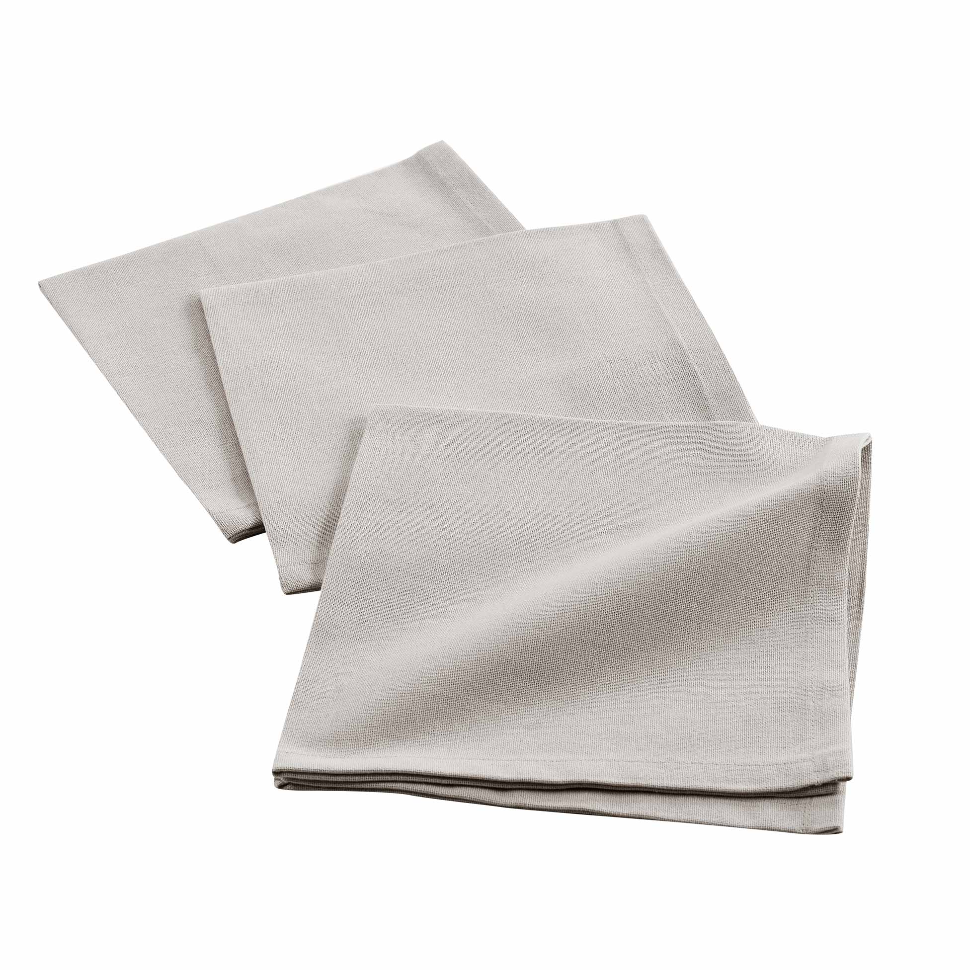 3 serviettes de tables unies coton taupe 40x40 3 serviettes de tables unies coton taupe 40x40