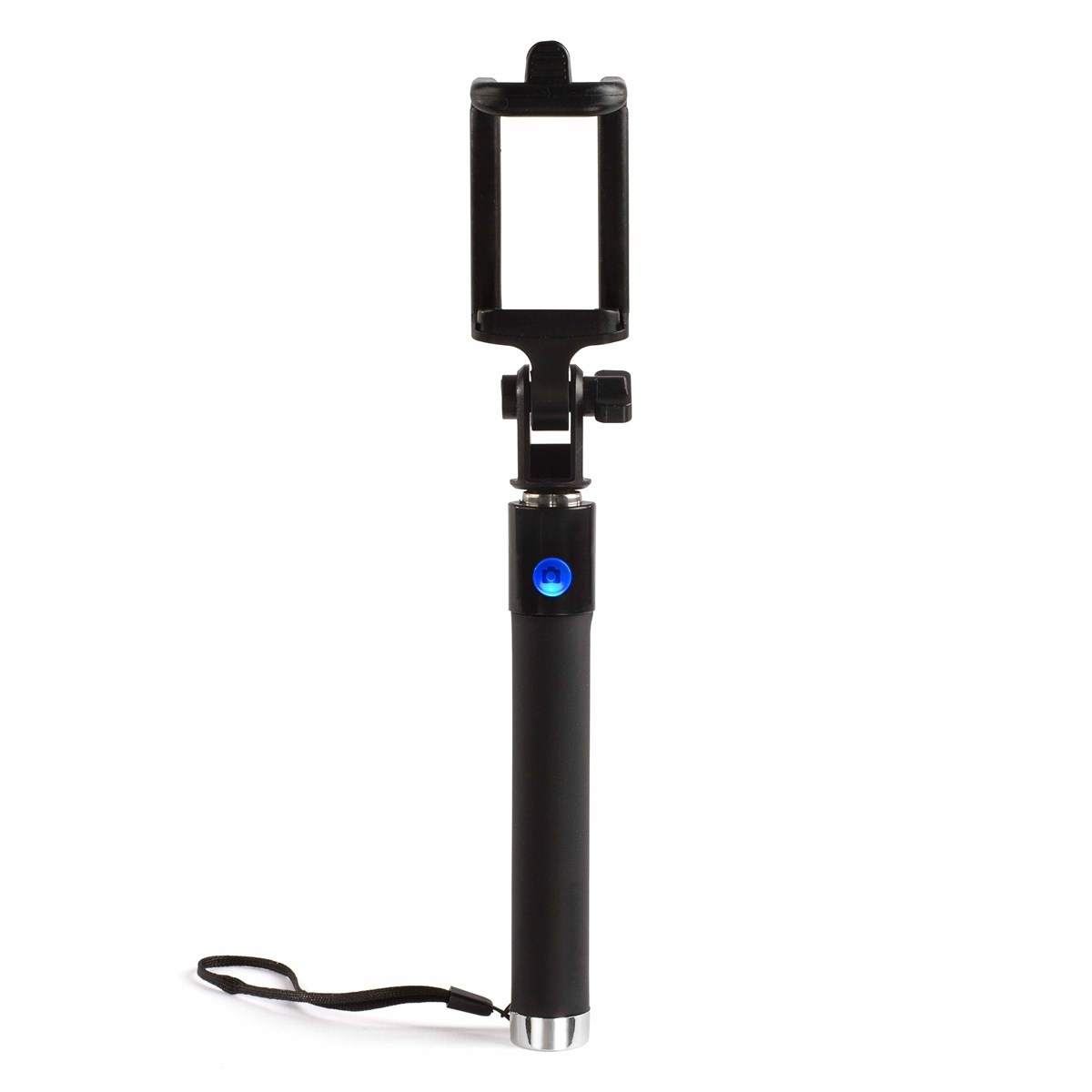 Perche à selfie compatible Bluetooth® en plastique argent (photo) Perche à selfie compatible Bluetooth® en plastique argent