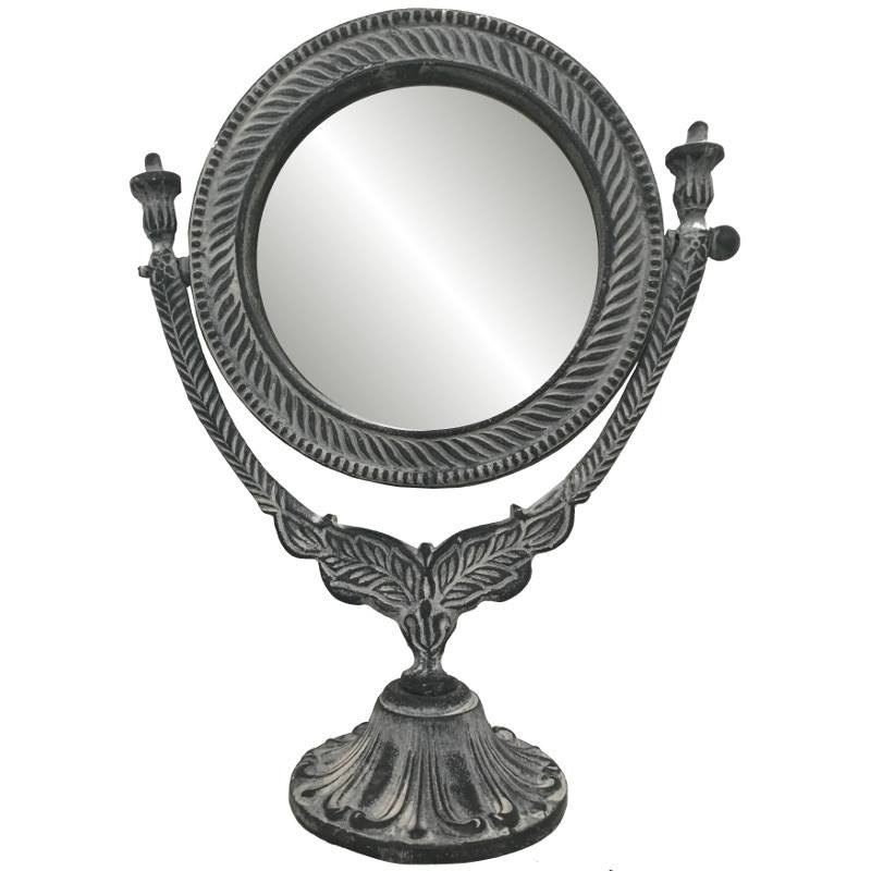 Miroir à poser en fonte d'aluminium 30x23 (photo) Miroir à poser en fonte d'aluminium 30x23