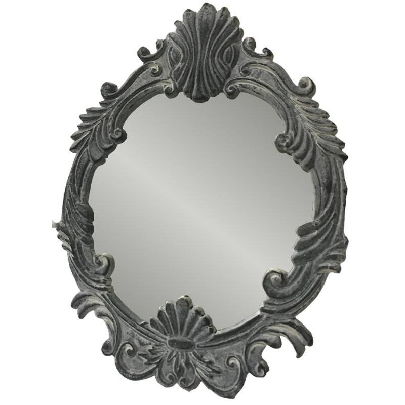 Miroir de table de style ancien gris Miroir de table de style ancien gris