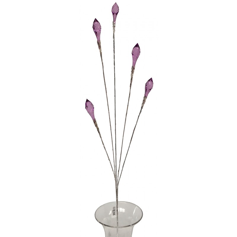 Branche de fleur façon cristal violet