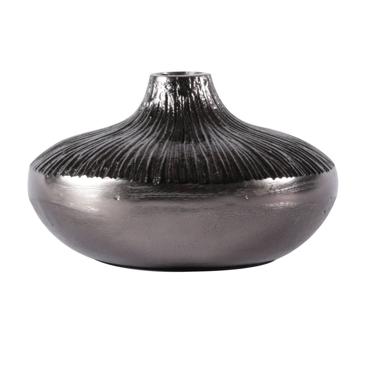 Soliflore en métal Ø 18 cm noir S Steel (photo) Soliflore en métal Ø 18 cm noir S Steel