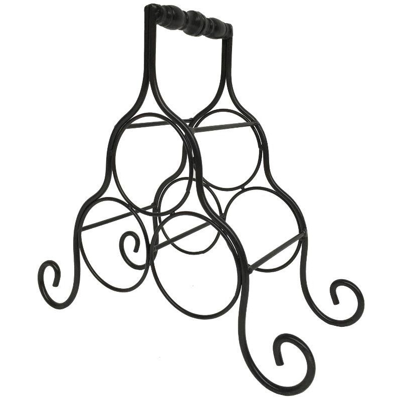 Style ancien porte bouteilles en fer (photo) Style ancien porte bouteilles en fer