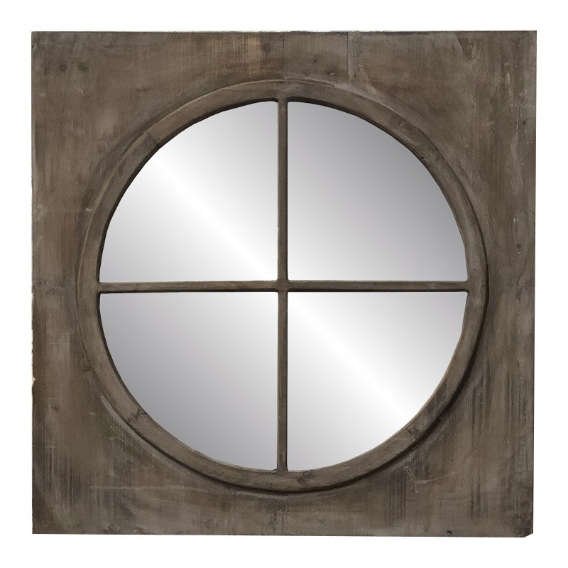 Miroir fenÃªtre avec tablette en mÃ©tal 40x80