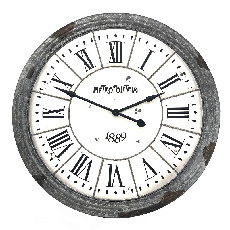 Horloge industrielle en métal D100 Horloge industrielle en métal D100
