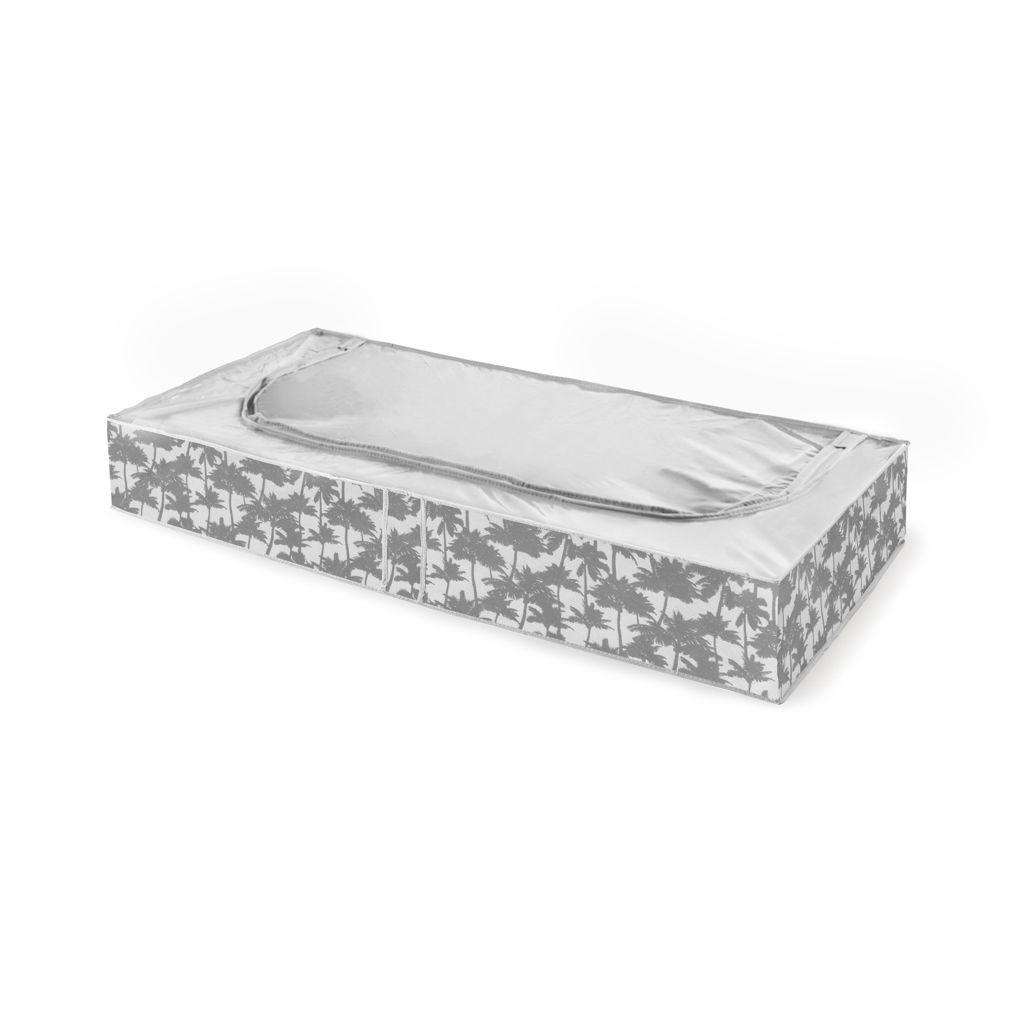 Housse de rangement dessous de lit grise 107x46cm Housse de rangement dessous de lit grise 107x46cm