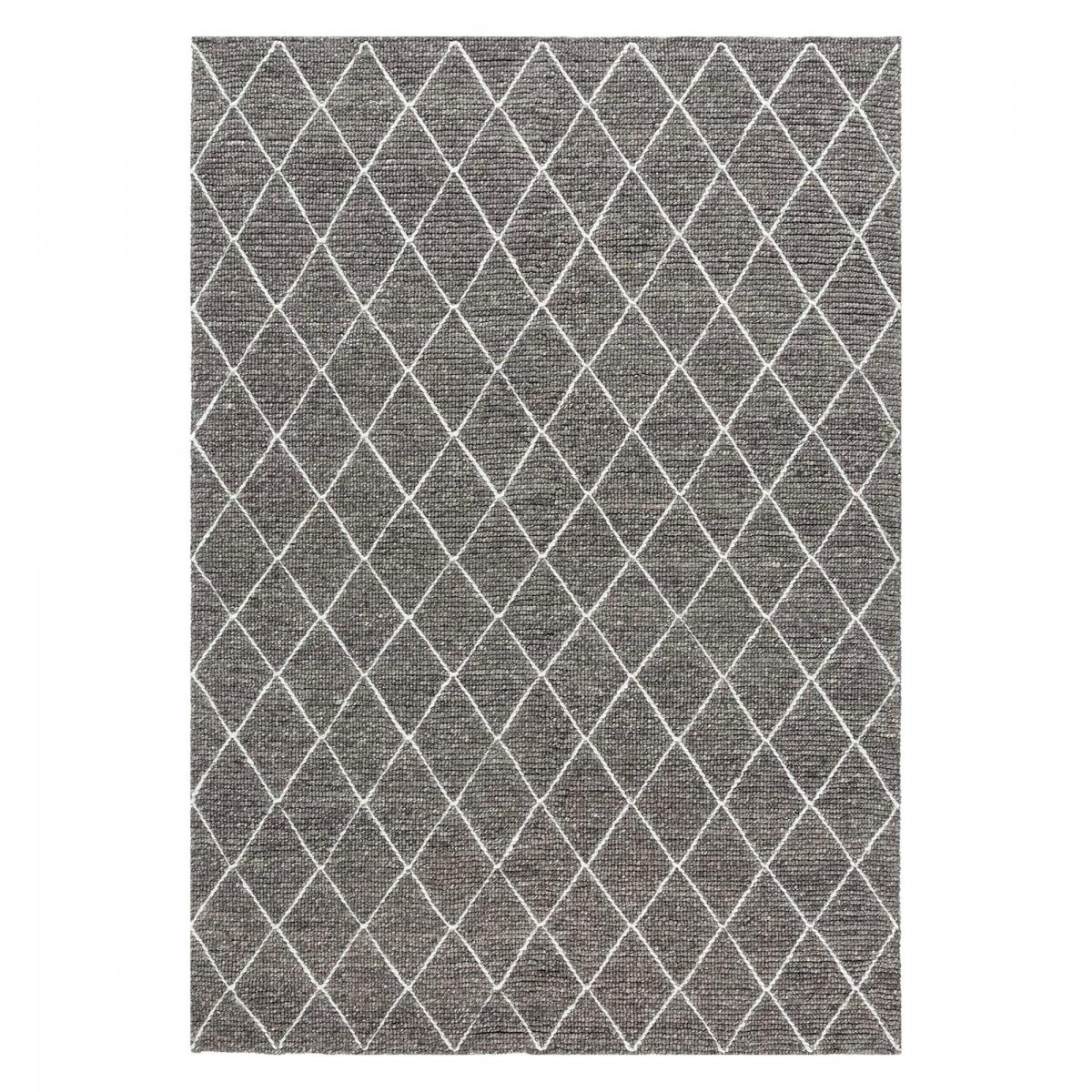 Tapis design en laine gris 140x200 Tapis design en laine gris 140x200