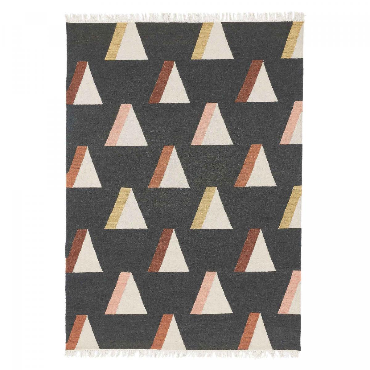 Tapis kilim noir 200x280 Tapis kilim noir 200x280