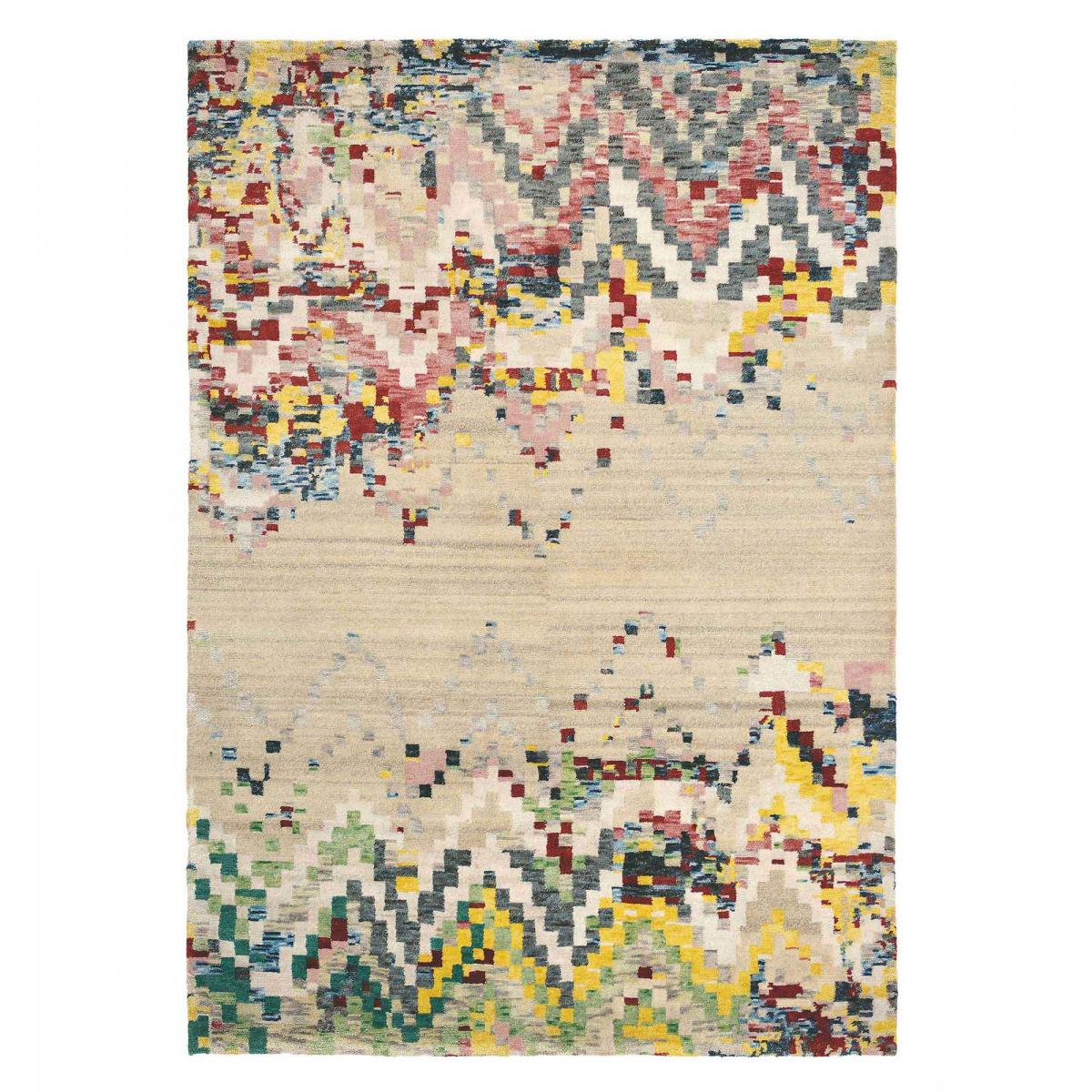 Tapis design en laine beige 140x200 Tapis design en laine beige 140x200