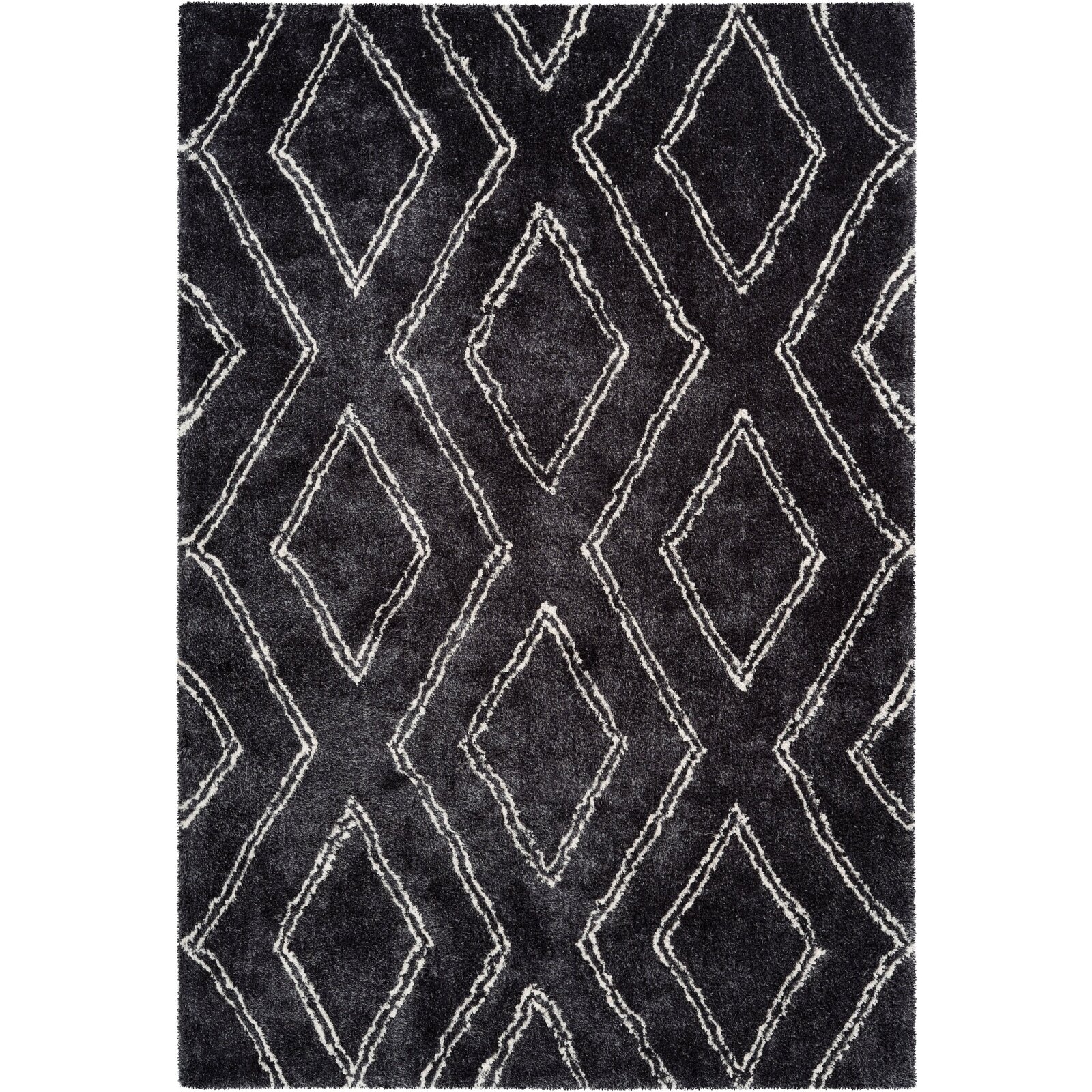 Tapis en polyester anthracite 200x290 Tapis en polyester anthracite 200x290