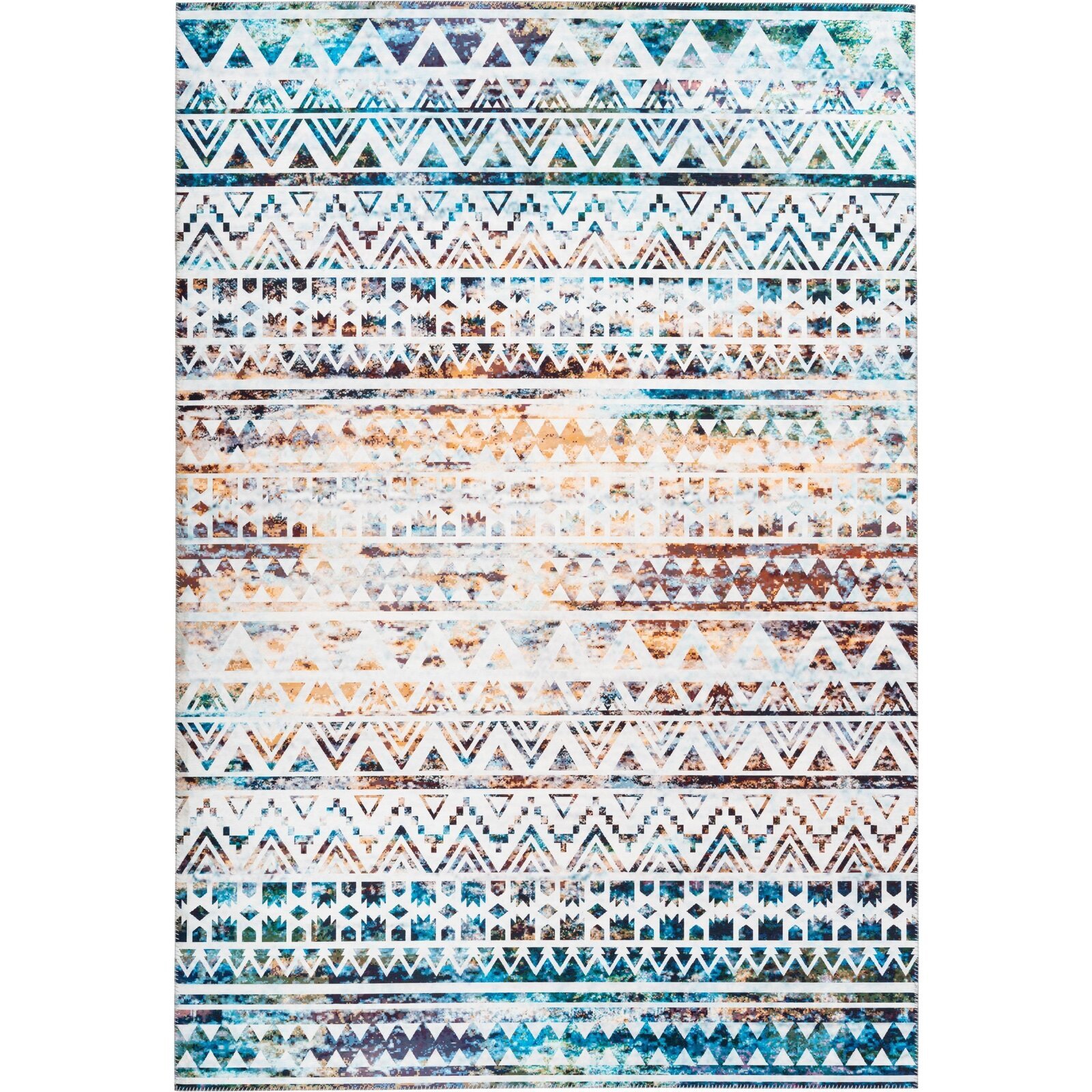 Tapis en polyester multicolore 200x290 Tapis en polyester multicolore 200x290