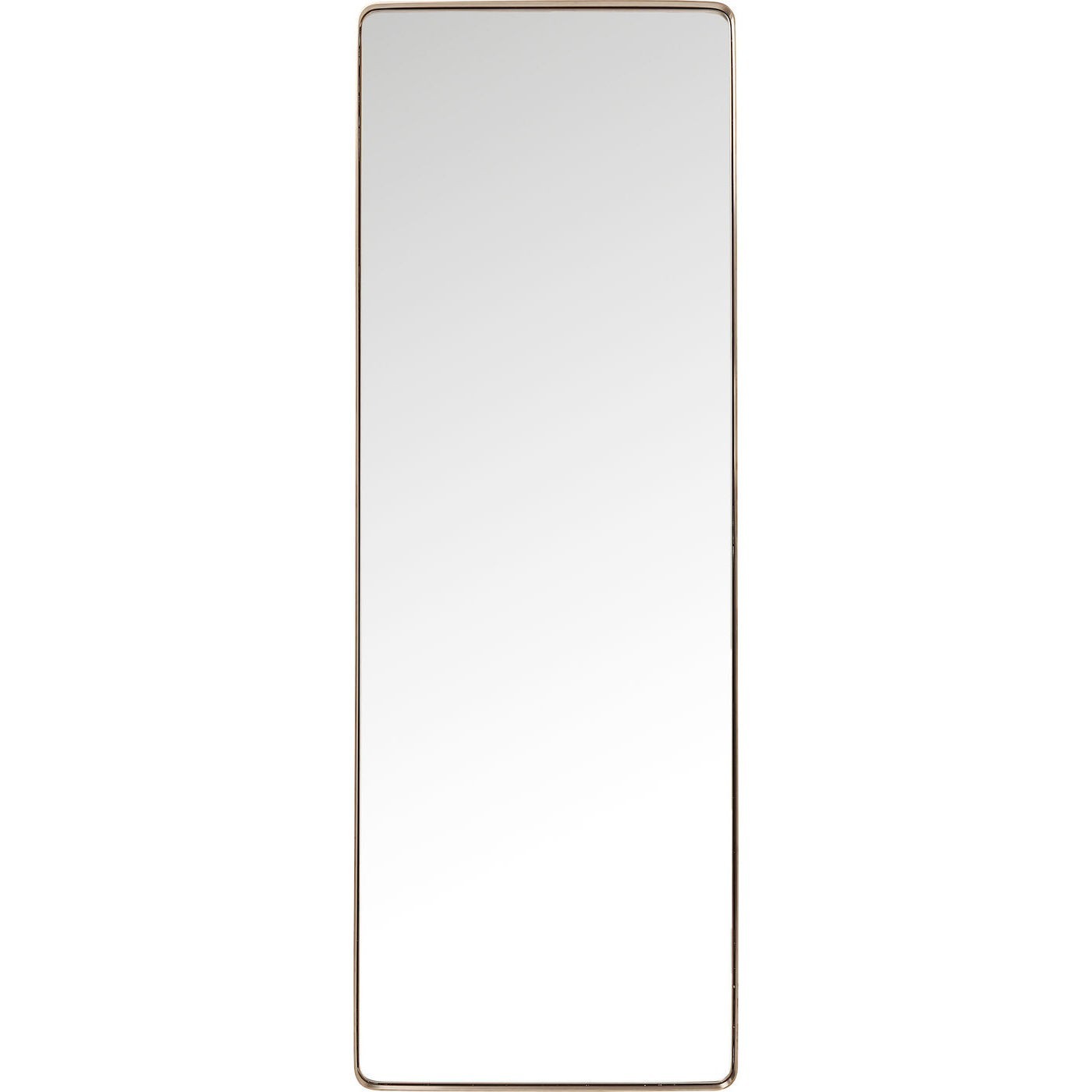 Miroir bords arrondis en métal cuivré 200x70 Miroir bords arrondis en métal cuivré 200x70