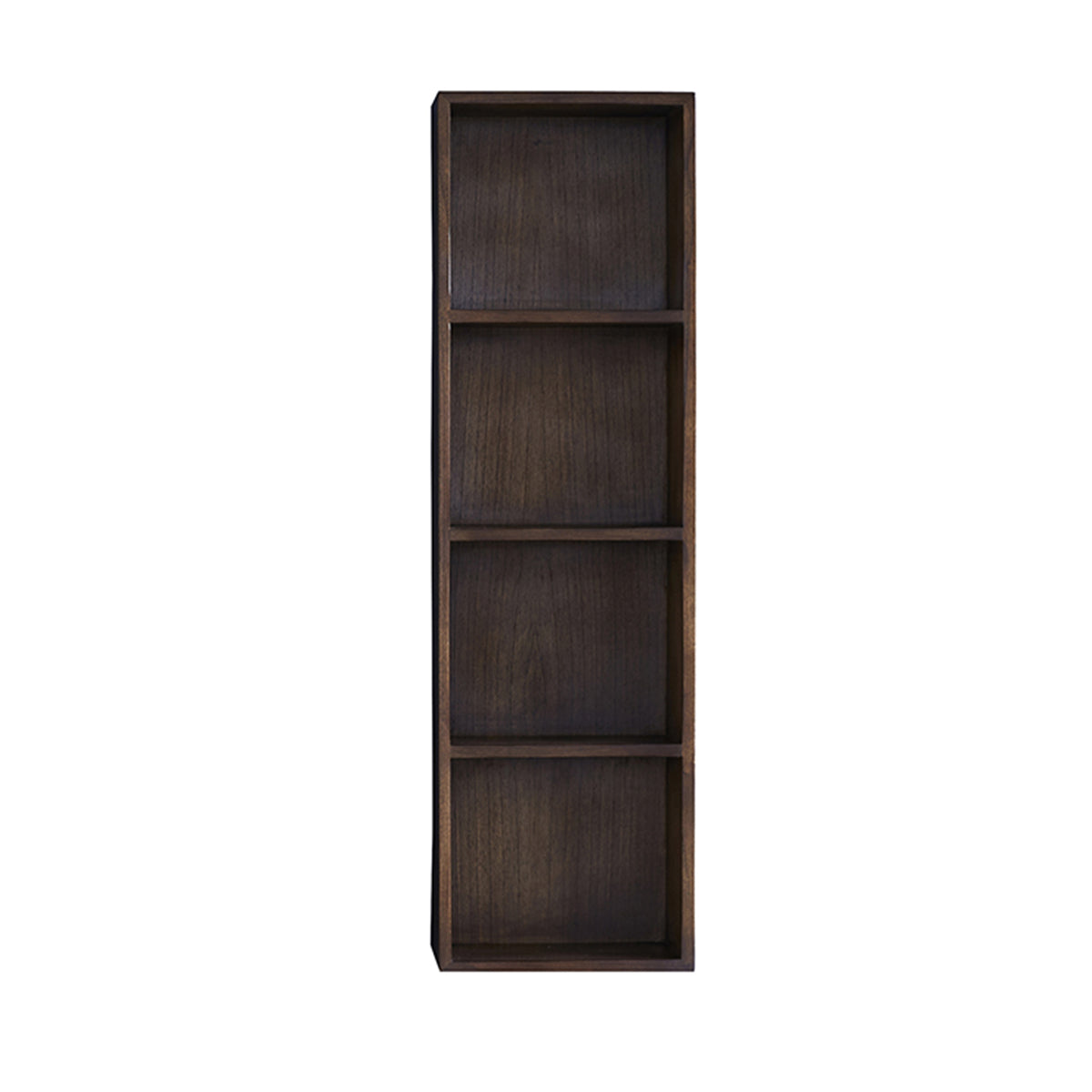 Colonne de salle de bain suspendue en bois de mindy 3 niches (photo) Colonne de salle de bain suspendue en bois de mindy 3 niches