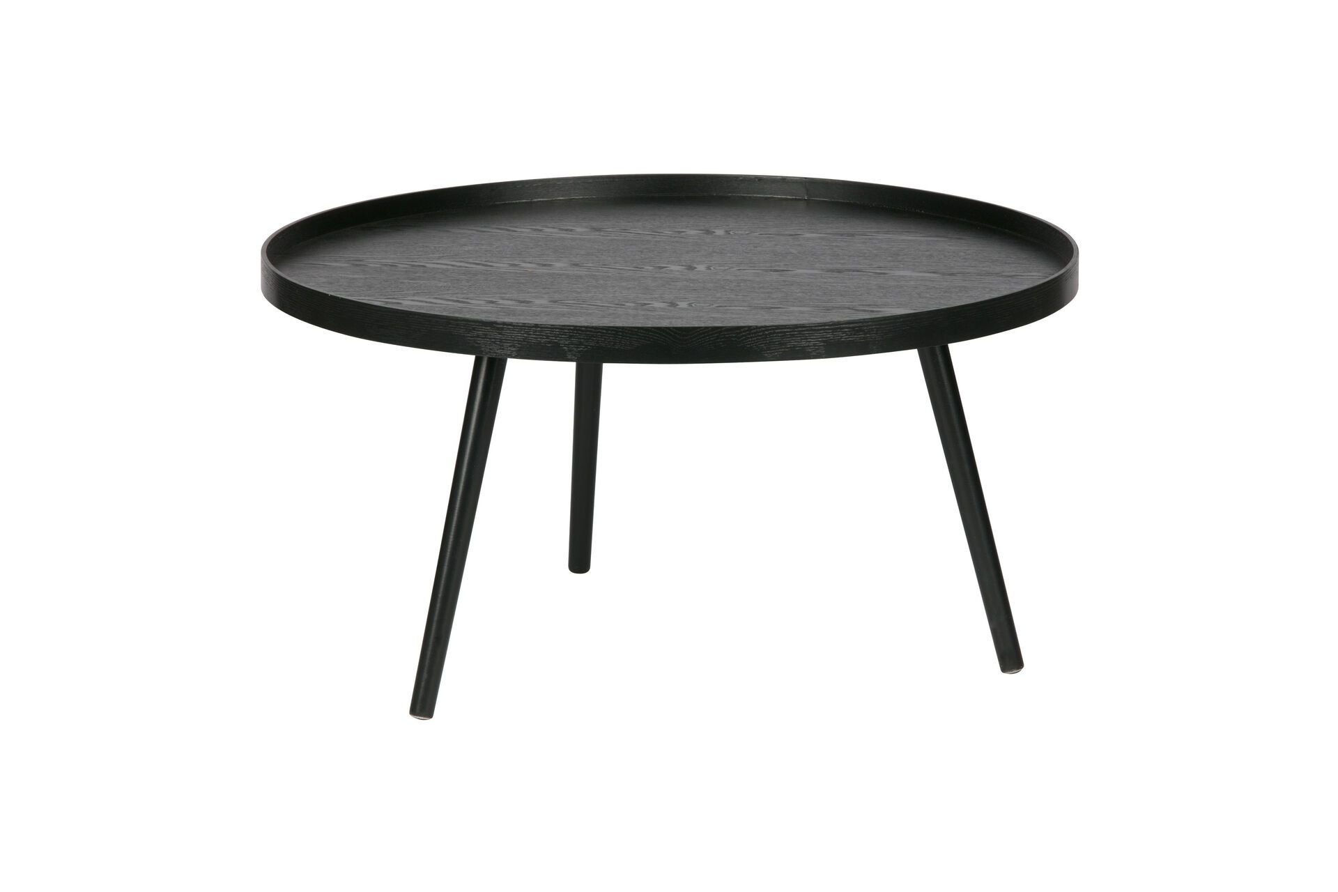 Table d'appoint ronde bois XL noir