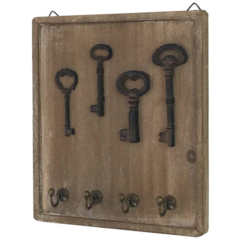 Boîte à clé porte clés clefs mural bois clef