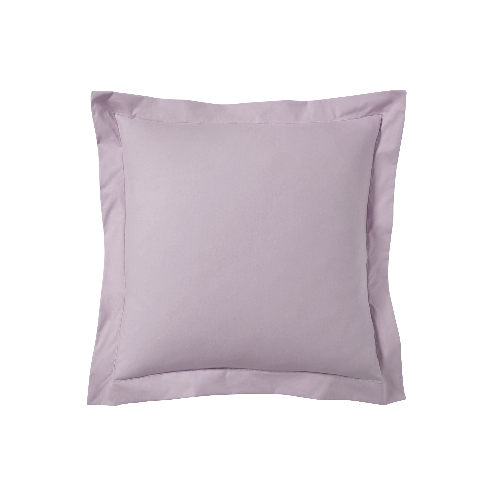Taie d'oreiller unie en satin de coton Parme 65x65 Taie d'oreiller unie en satin de coton Parme 65x65