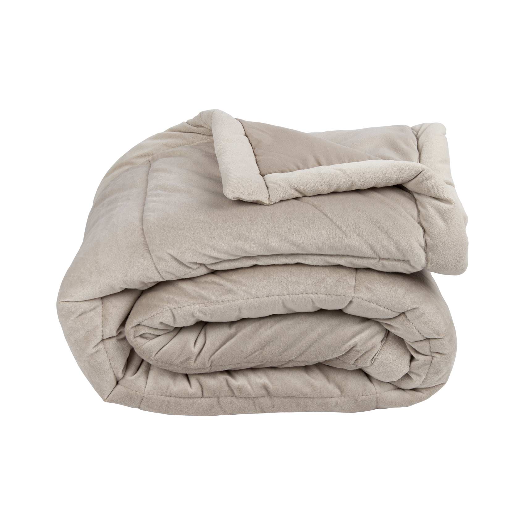 Plaid et courte pointe en synthétique beige 140x160 (photo) Plaid et courte pointe en synthétique beige 140x160