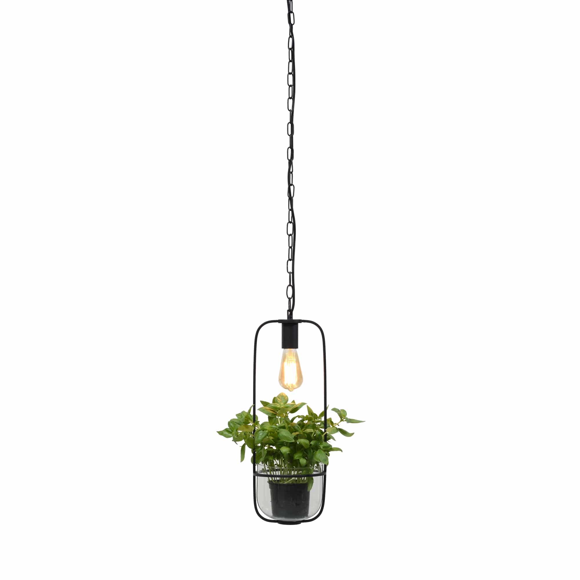 Suspension noire pour pot H52cm