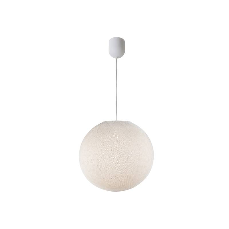 Suspension simple globe M écru Suspension simple globe M écru