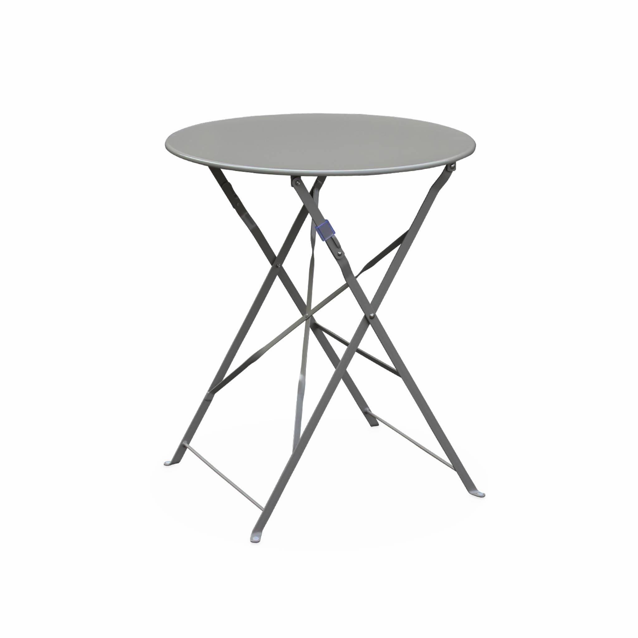 Table de jardin bistrot pliable ronde gris taupe Votre wishlist sur Listy