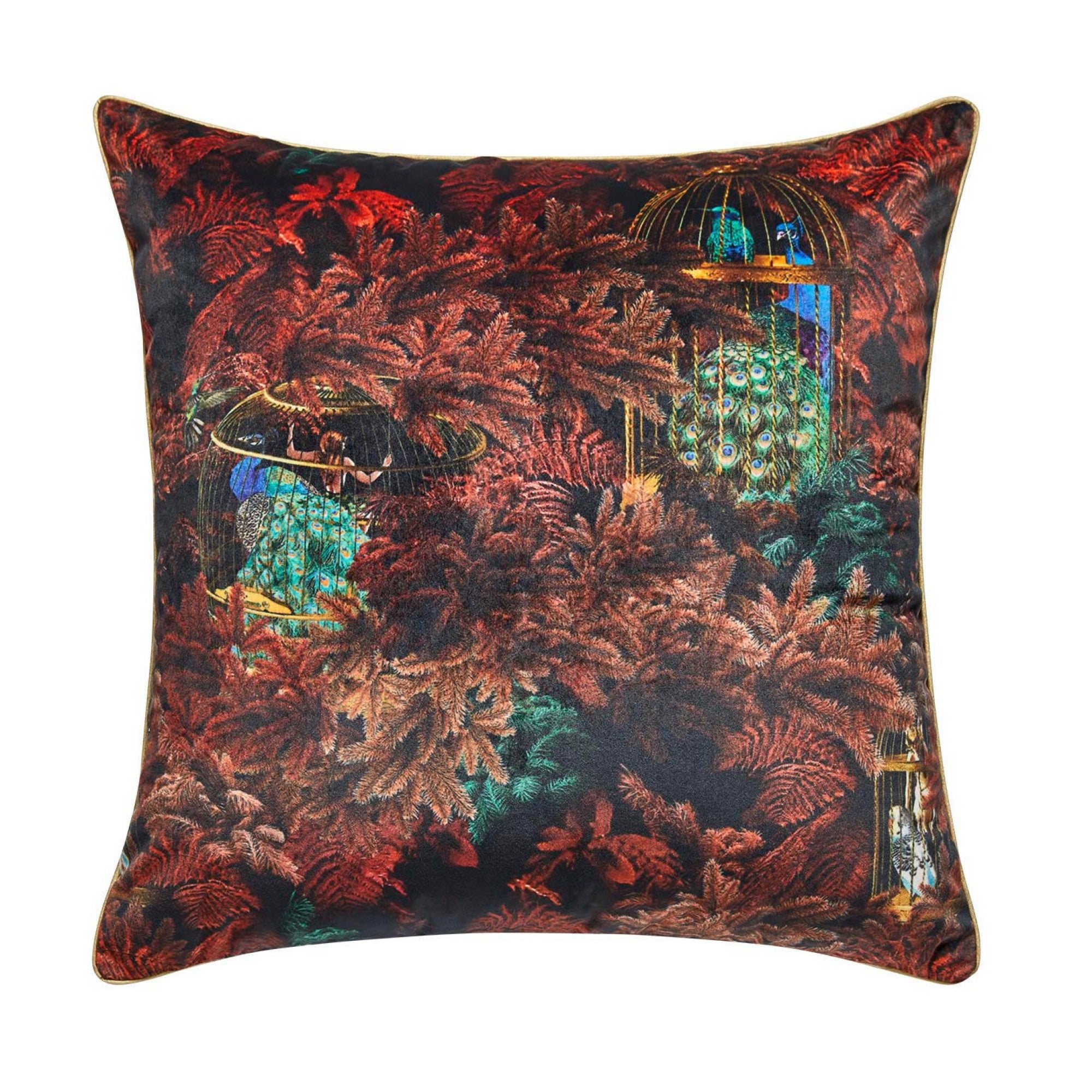 Housse de coussin 50x50 cm Noir et rouge Housse de coussin 50x50 cm Noir et rouge