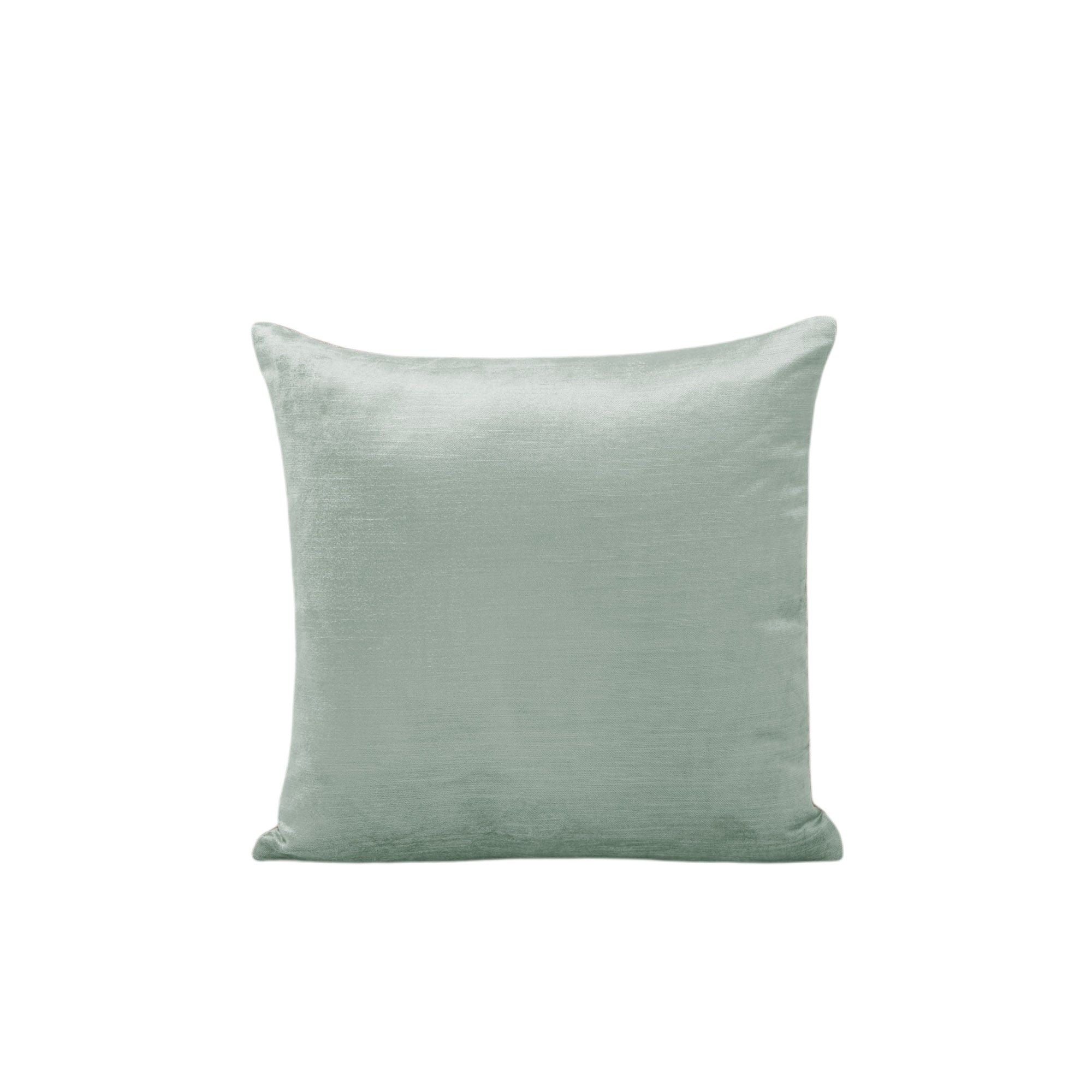 Housse de coussin 40x40 cm Céladon et taupe Housse de coussin 40x40 cm Céladon et taupe