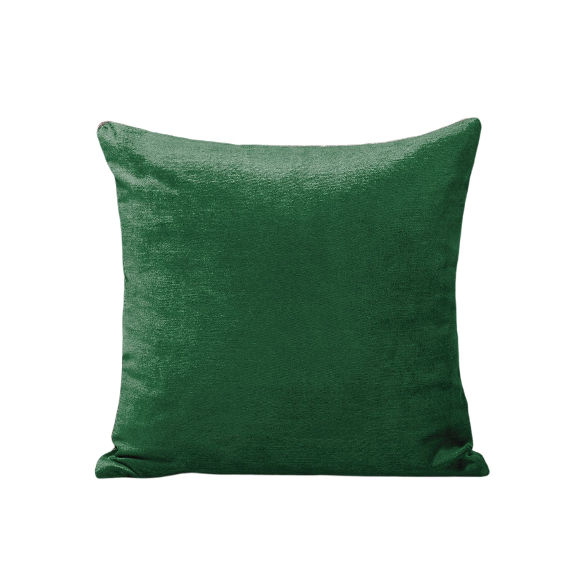 Housse de coussin 50x50 cm Vert moyen et taupe Housse de coussin 50x50 cm Vert moyen et taupe