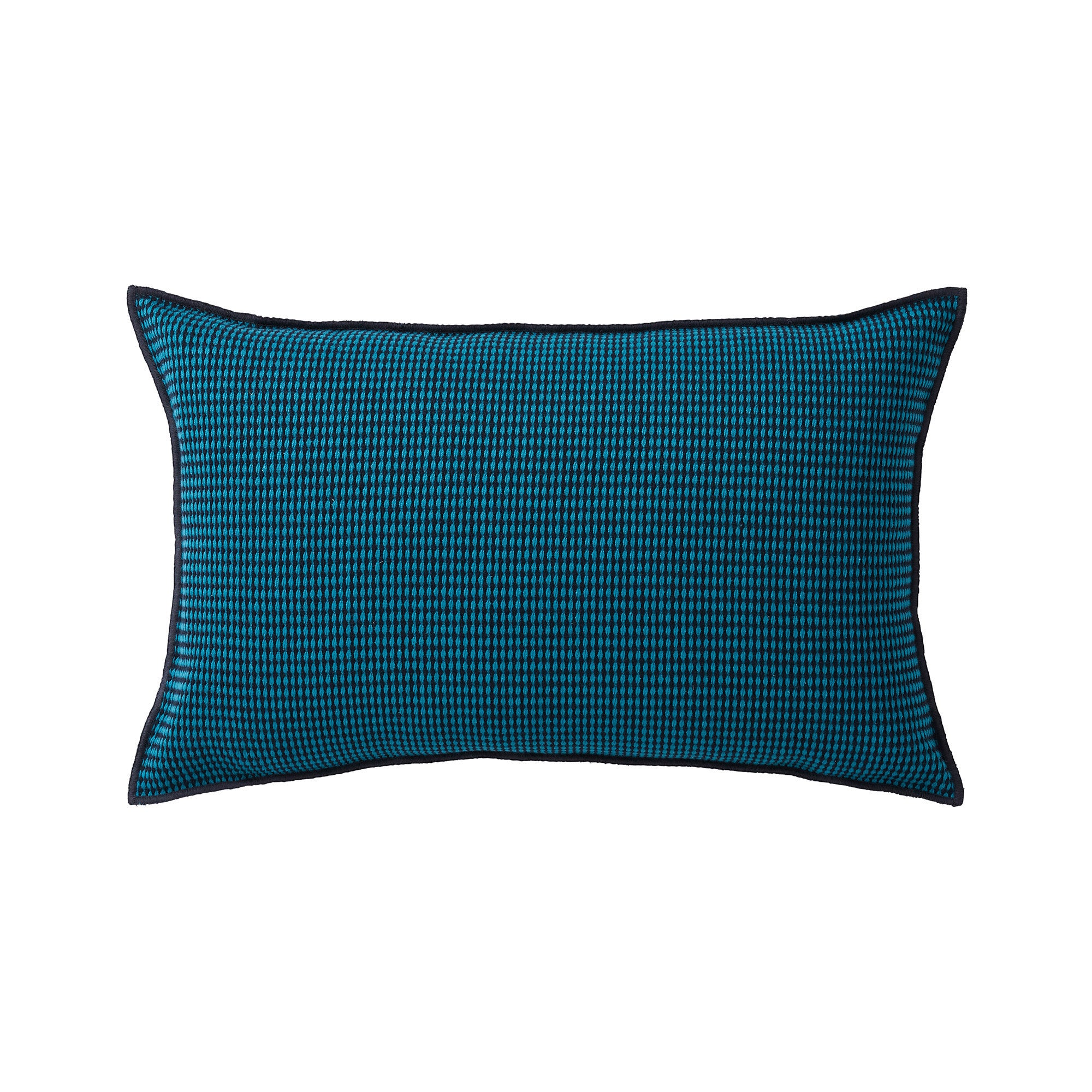 Housse de coussin 40x60 cm Noir et bleu canard Housse de coussin 40x60 cm Noir et bleu canard