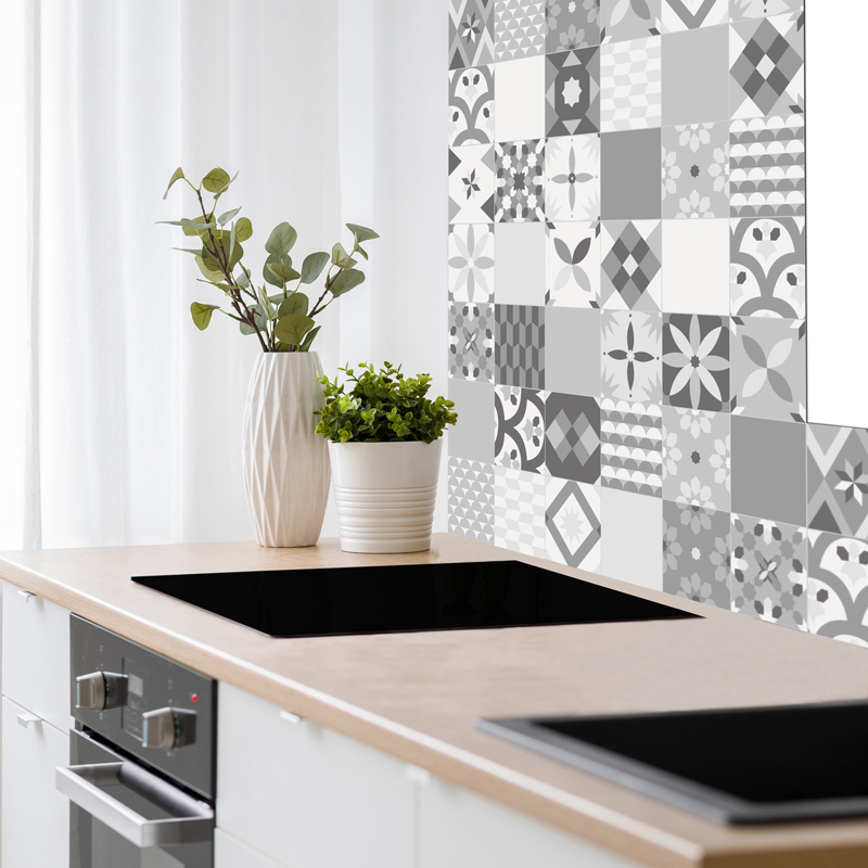 Crédence cuisine en alu fond de hotte L60 x H70cm Crédence cuisine en alu fond de hotte L60 x H70cm