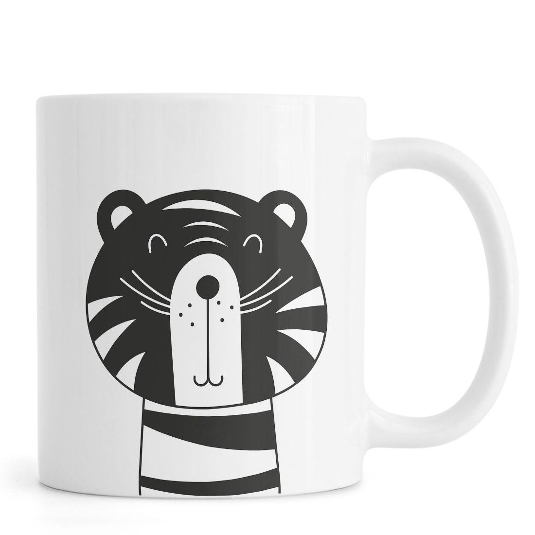 Mug en céramique en Blanc & Noir (photo) Mug en céramique en Blanc & Noir