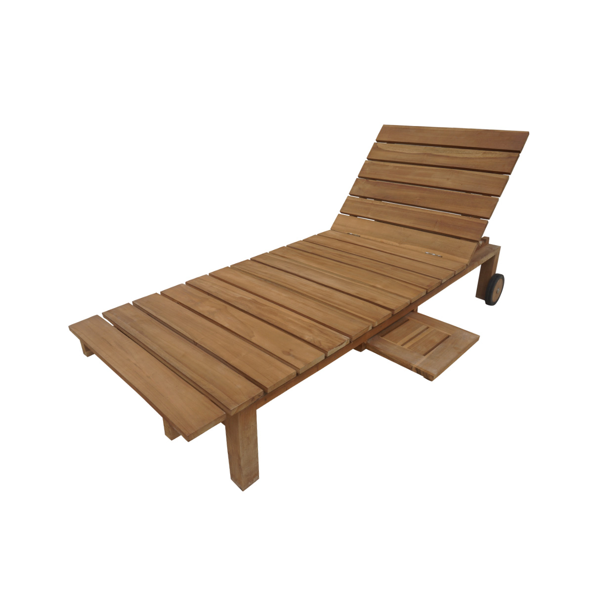 Bain de soleil contemporain en teck Bain de soleil contemporain en teck