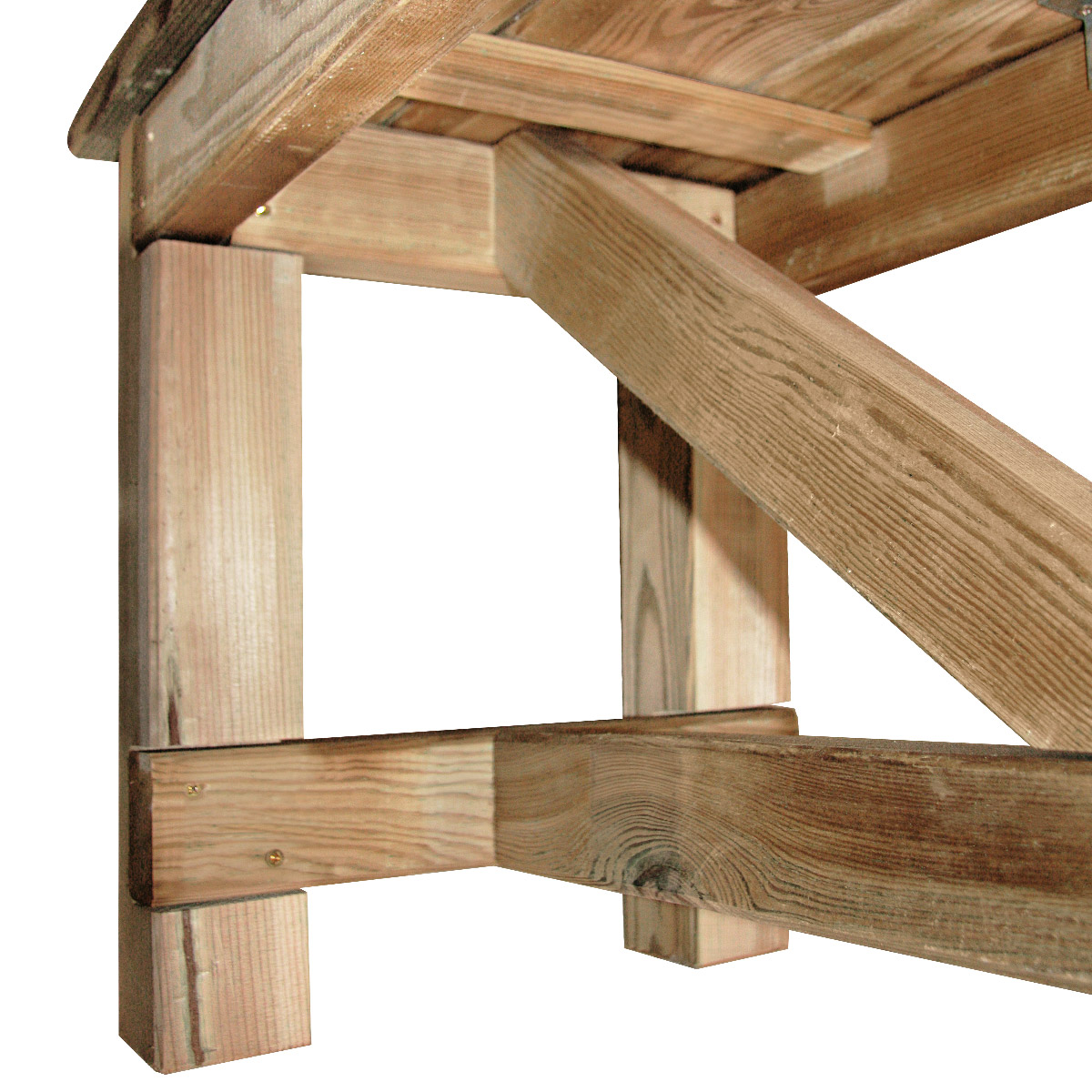 Banc de jardin 4 places en pin traité (photo) Banc de jardin 4 places en pin traité