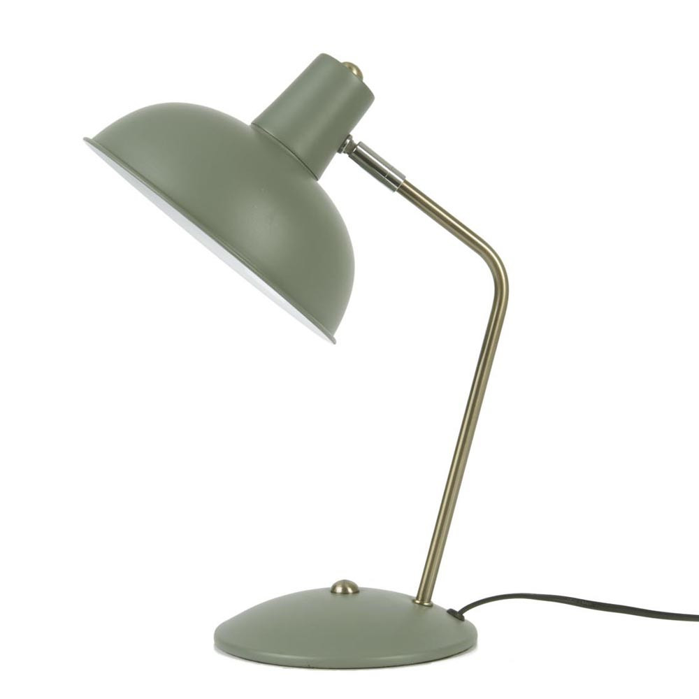 lampe de table hood métal vert