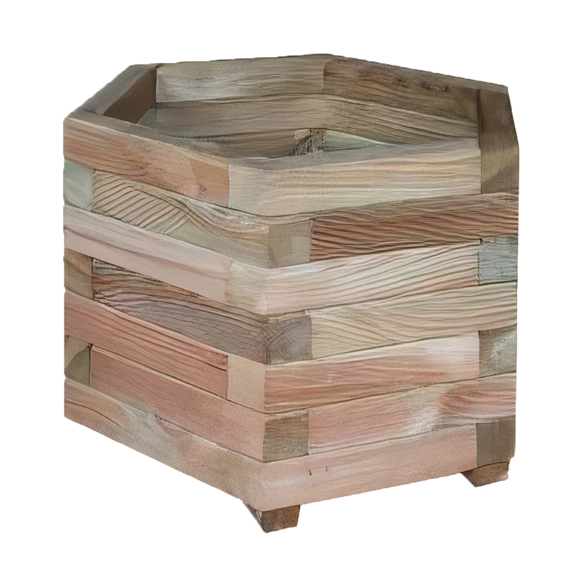 Jardinière hexagonale 50cm en pin traité Jardinière hexagonale 50cm en pin traité