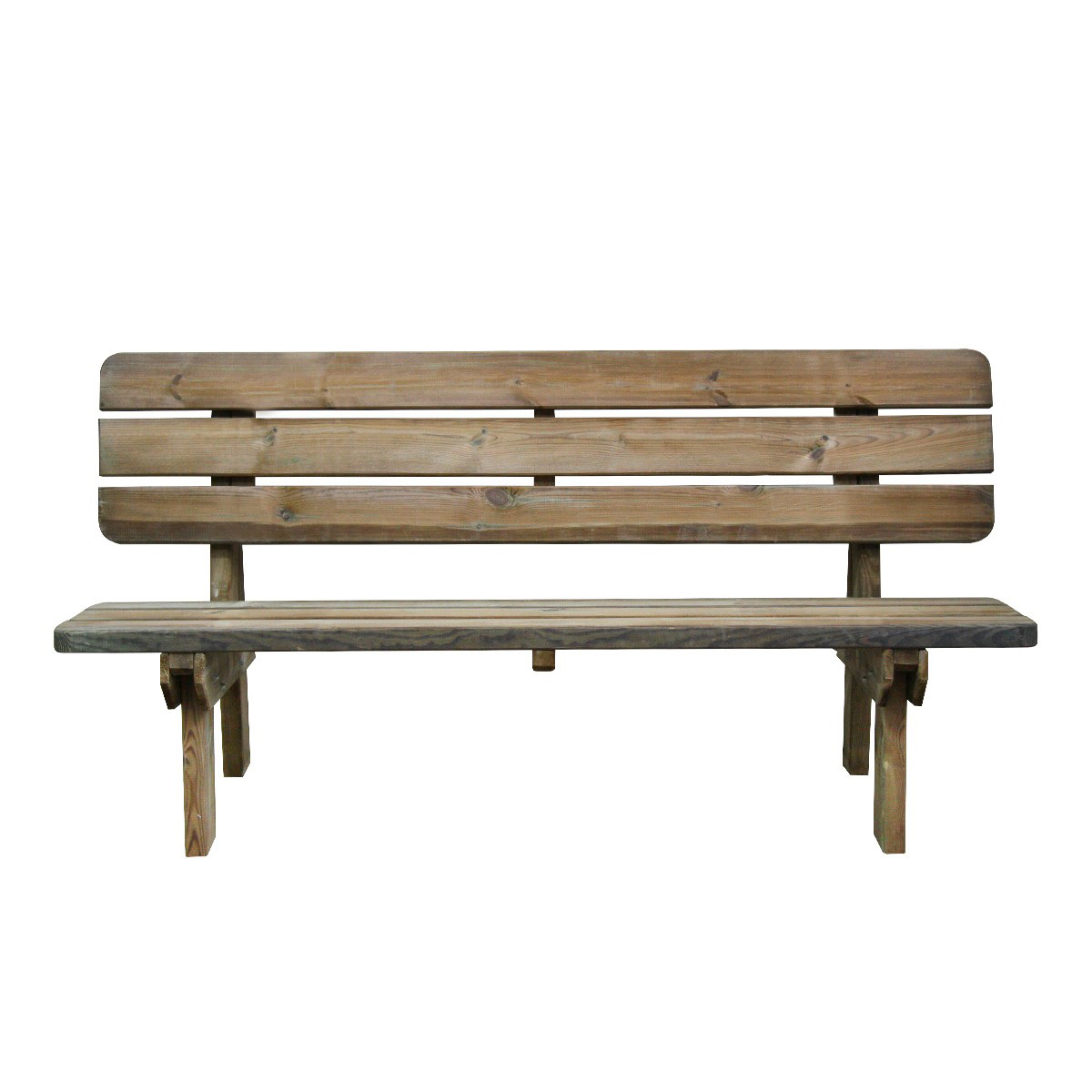 Banc de jardin 4 places en pin traité Banc de jardin 4 places en pin traité