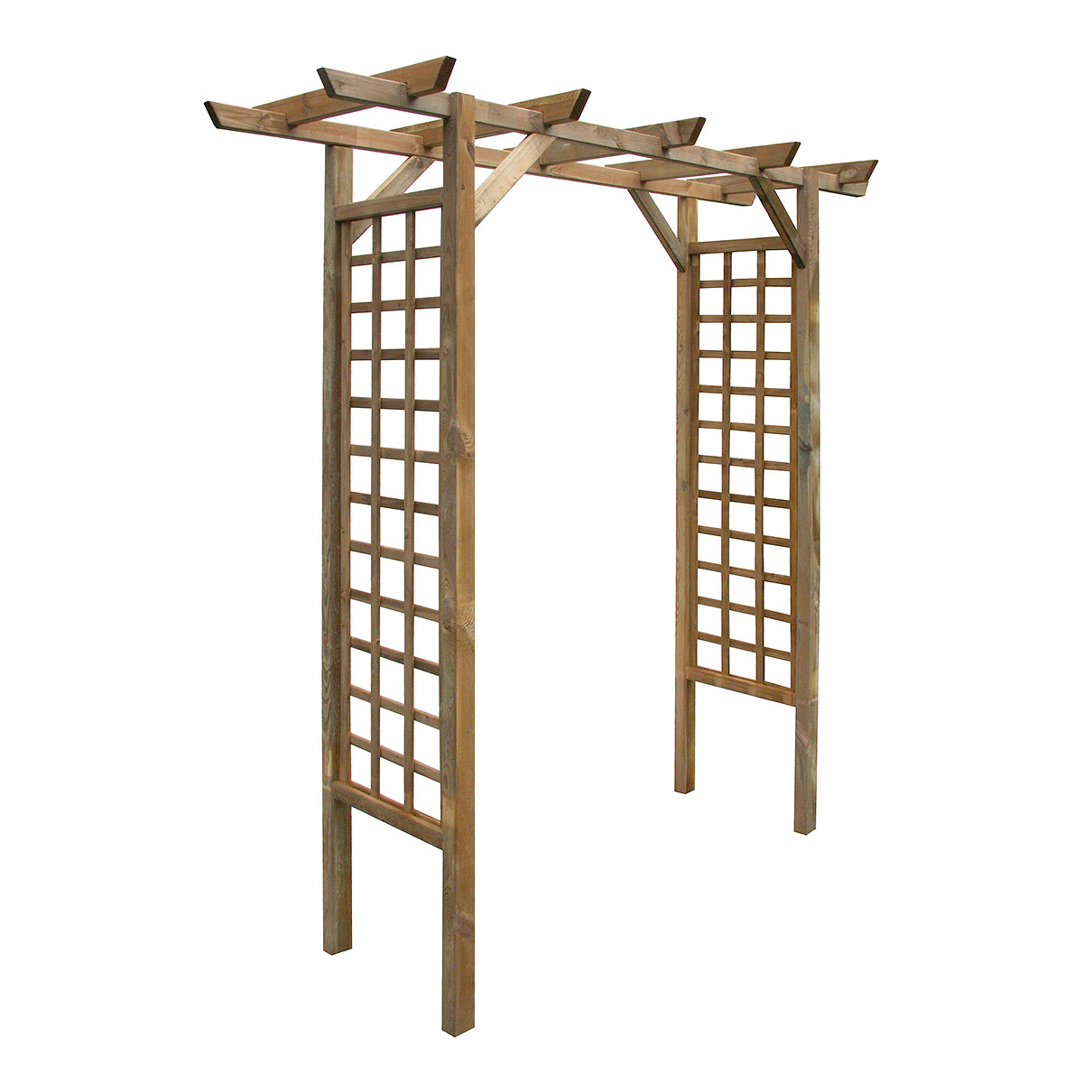 Arche de jardin droite en pin traité Arche de jardin droite en pin traité