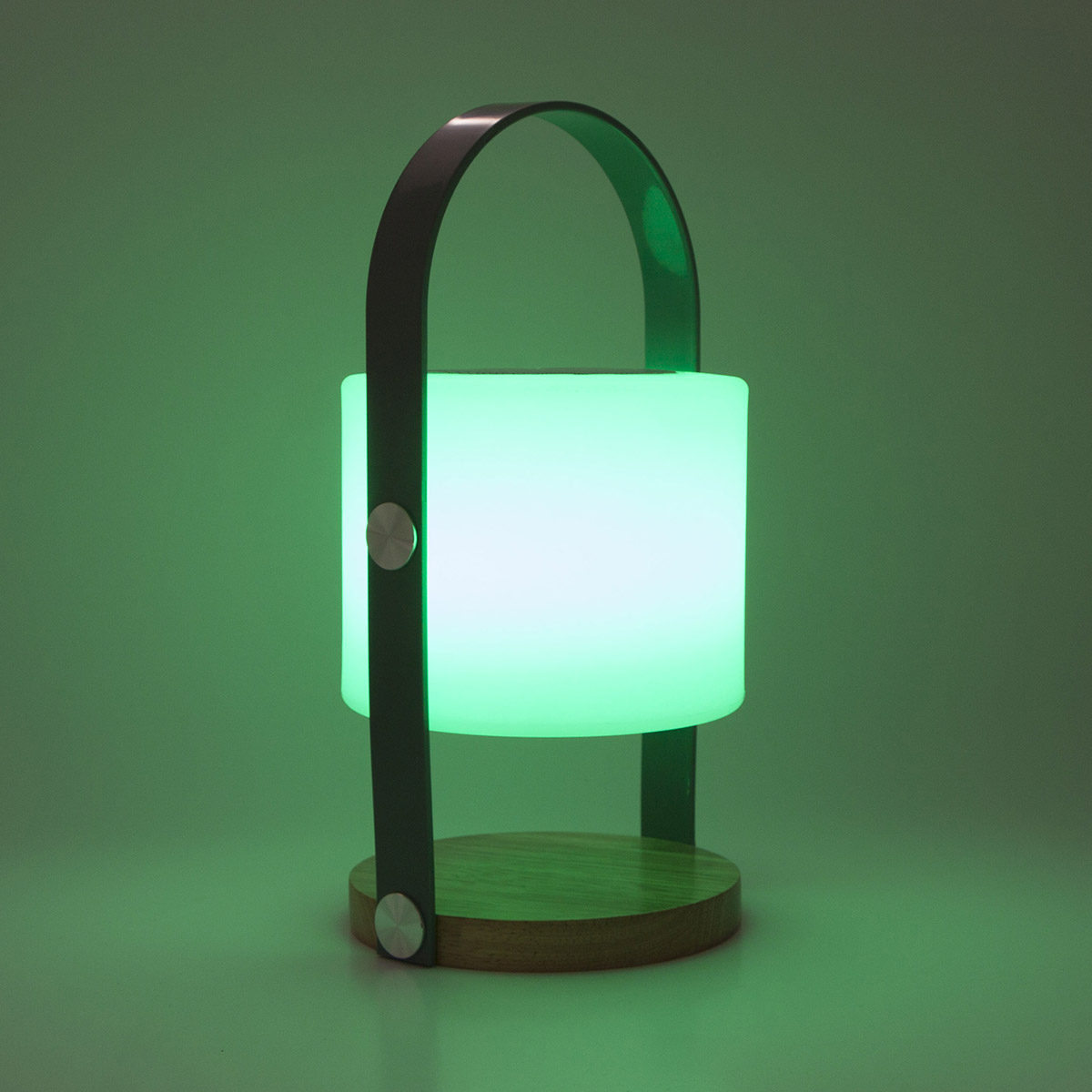 Lampe nomade avec enceinte en polyéthylène blanc
