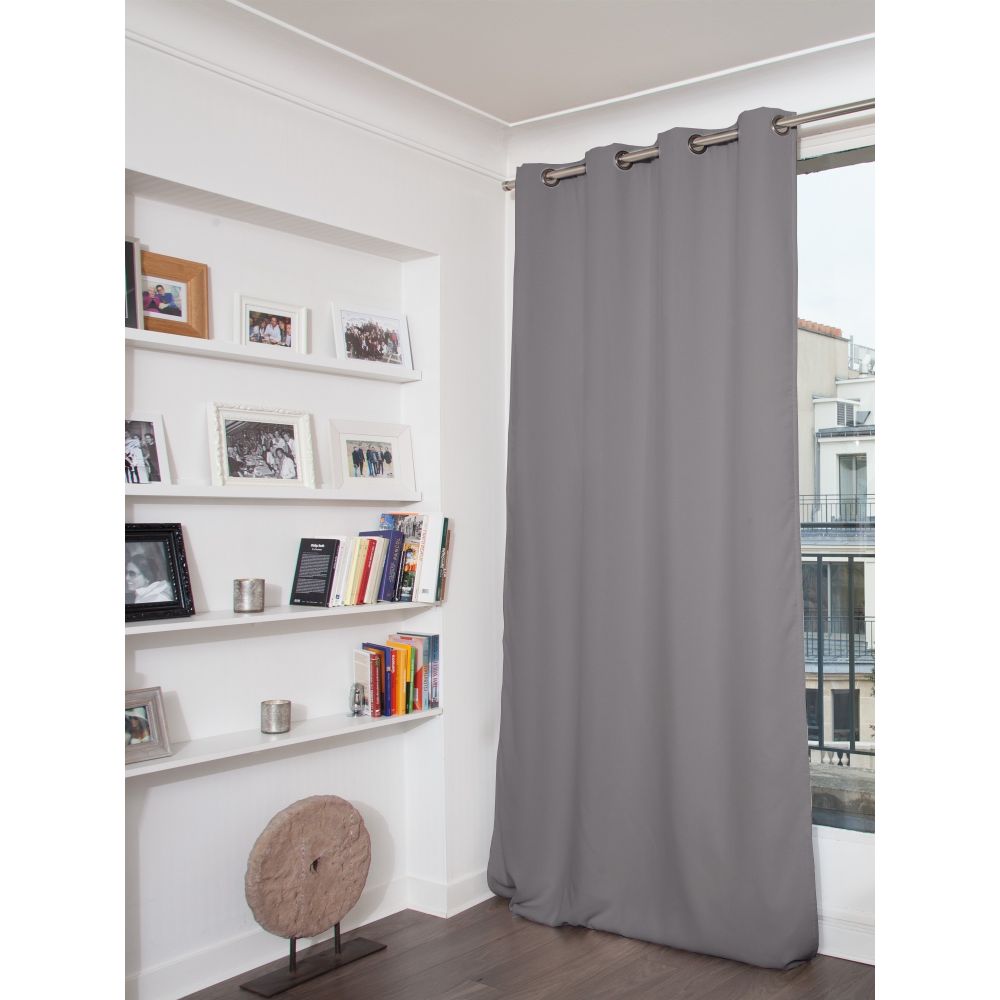 Rideau occultant gris stratus 140 x 260 Rideau occultant gris stratus 140 x 260