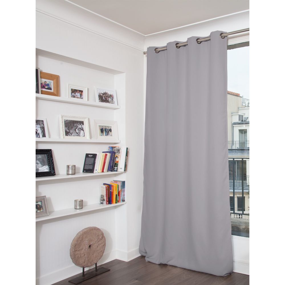Rideau occultant gris etain 140 x 260 Rideau occultant gris etain 140 x 260