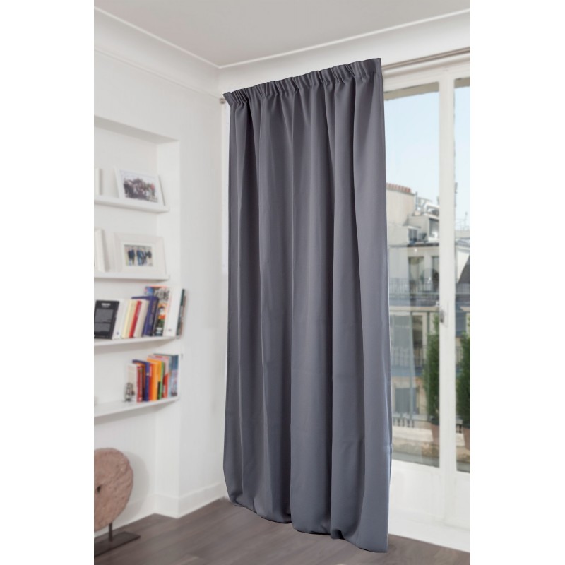 Rideau occultant gris 140 x 260 (photo) Rideau occultant gris 140 x 260